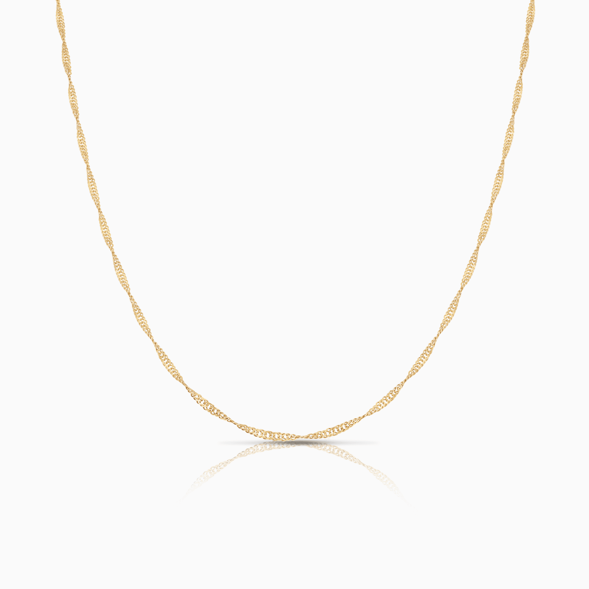 Singapore chain 51.5cm 18K gold