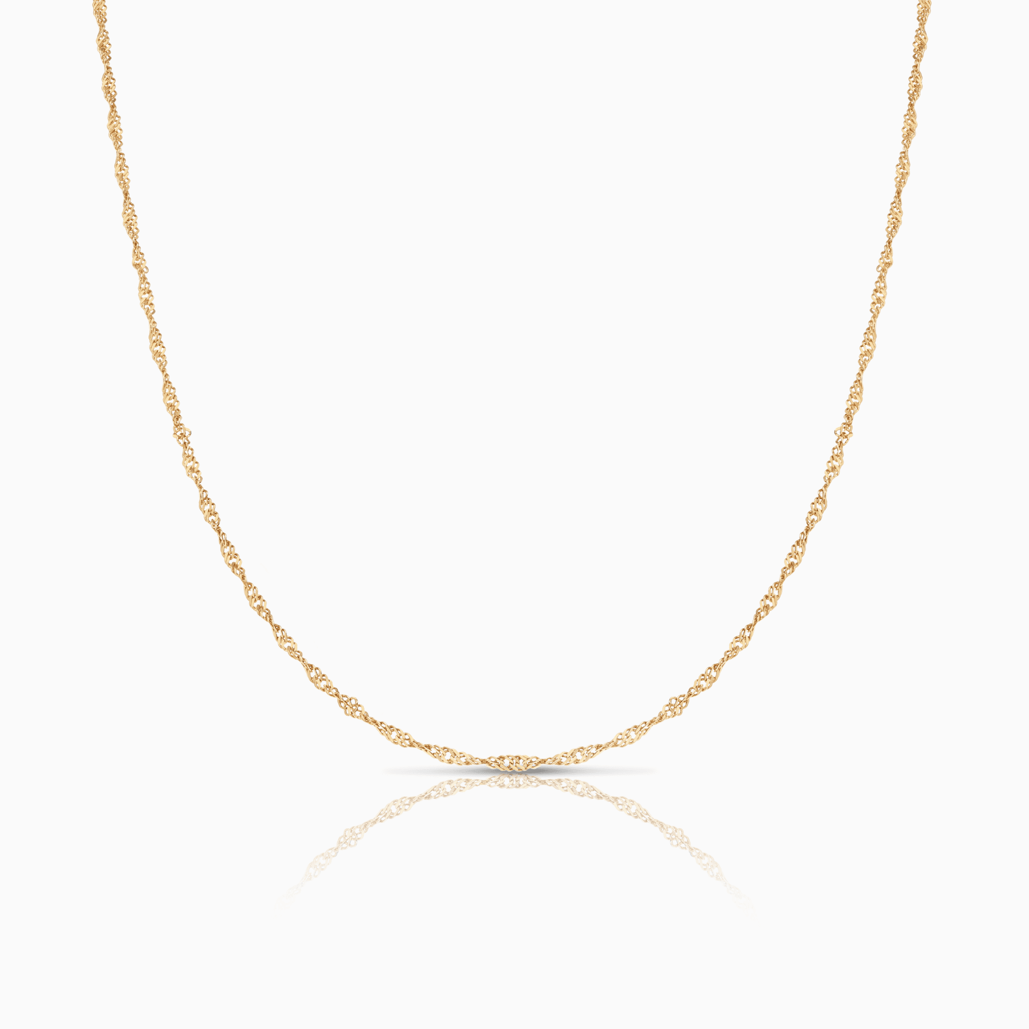 Singapore chain 40cm 18K gold