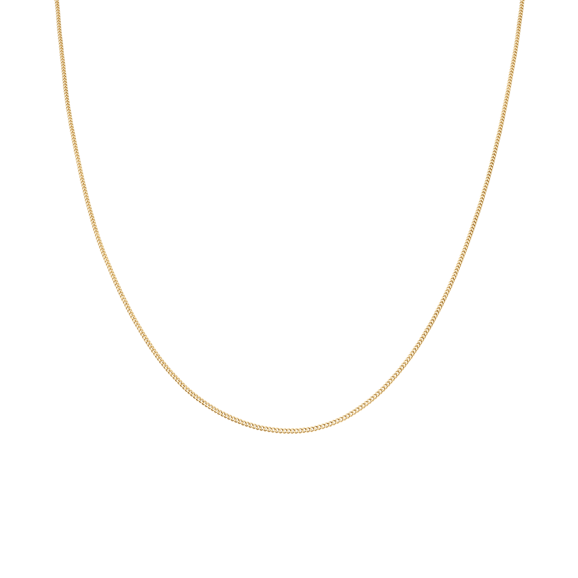Curb chain 45cm 18K gold