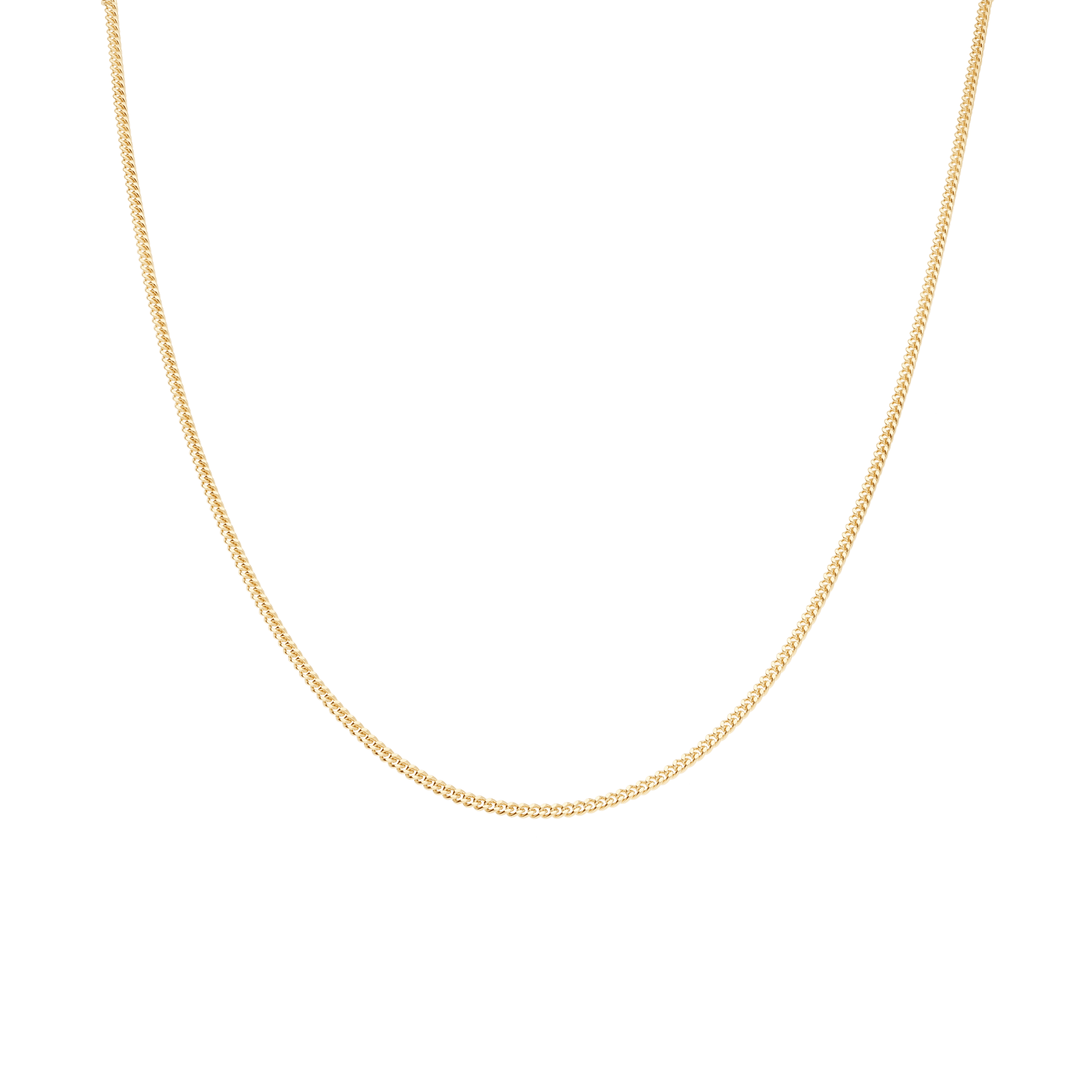 Curb chain 45cm 18K gold