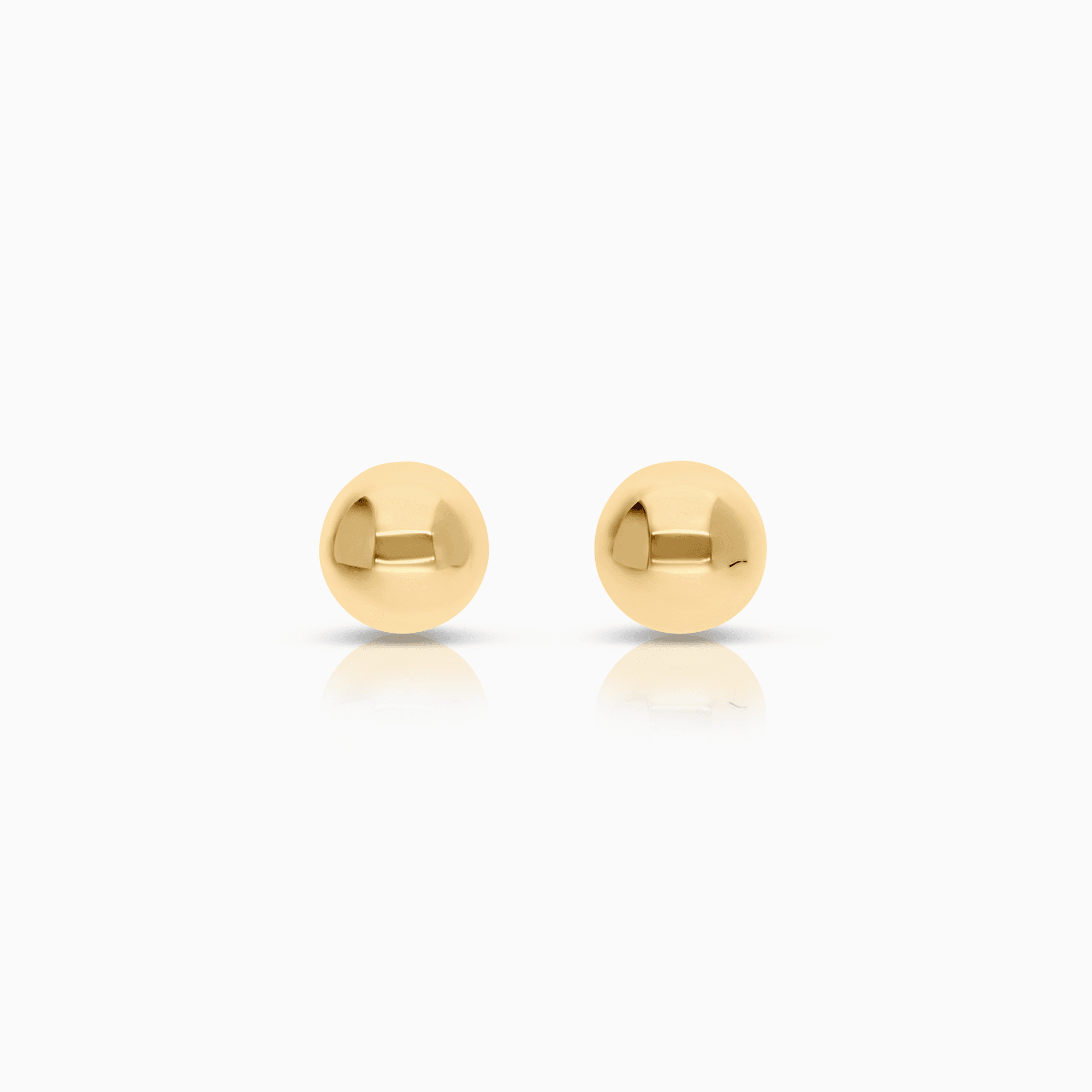 Gold ball earrings 0.92g 18K gold