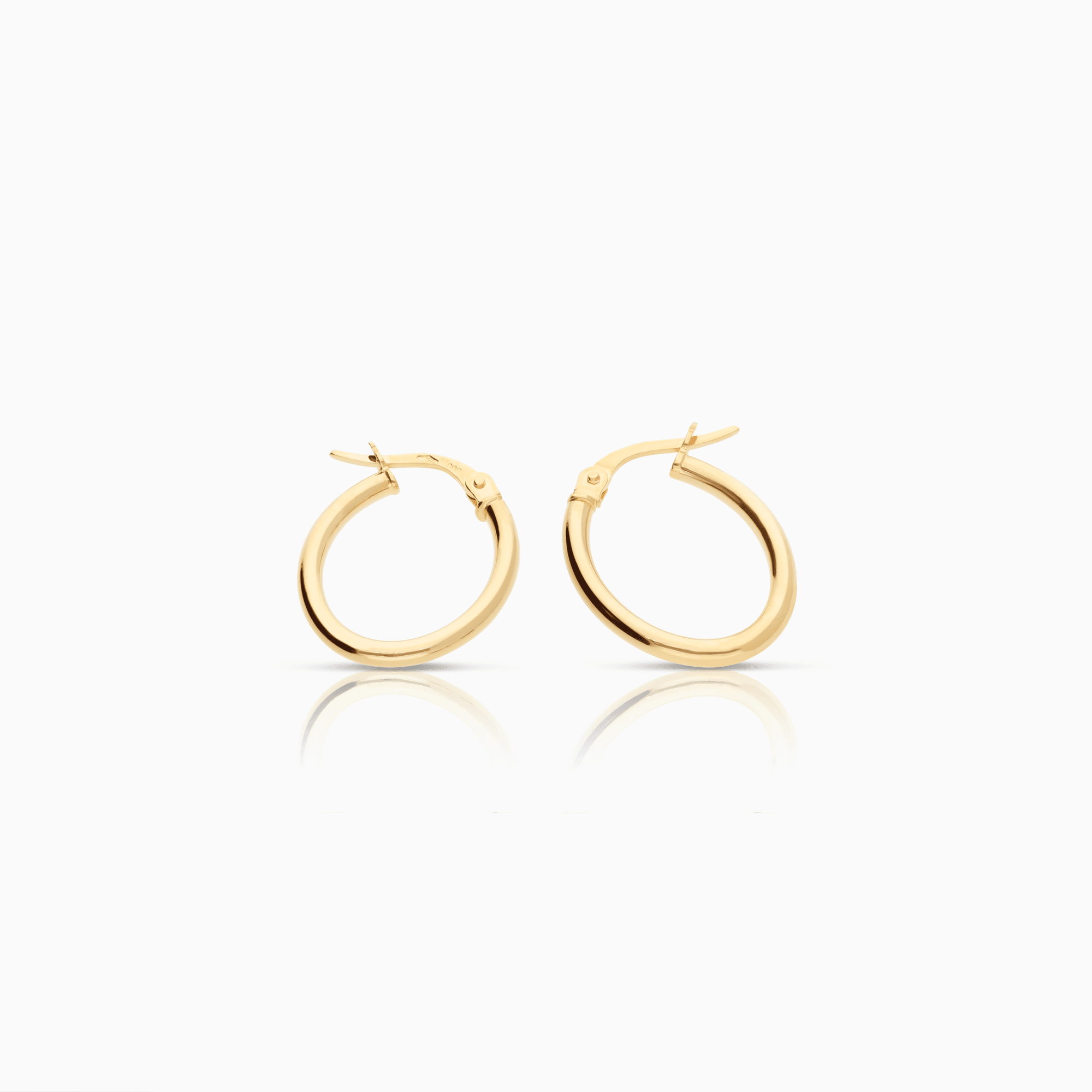 Gold hoop earrings 1.24g 18K gold