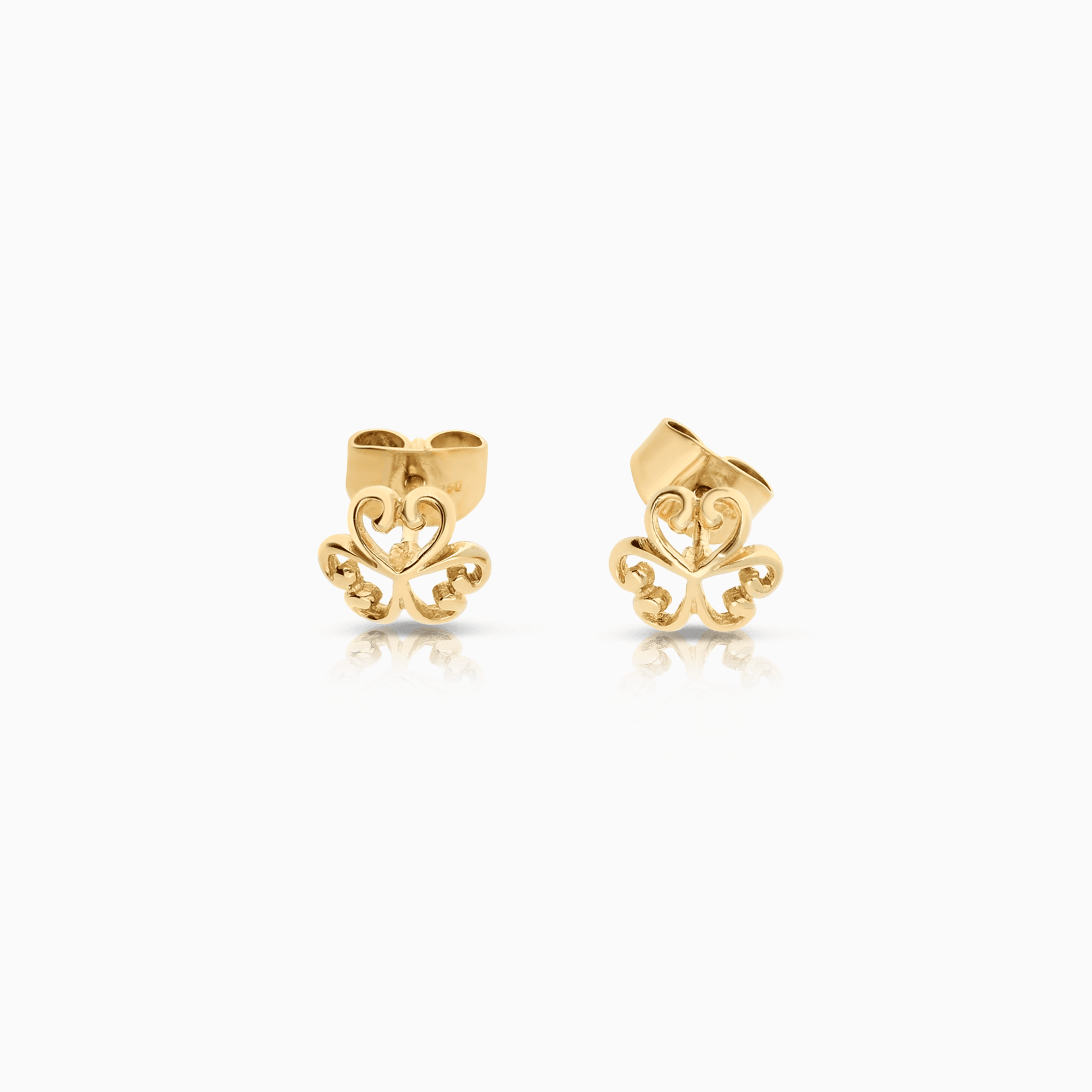 Gold earrings 1.38g 18K gold