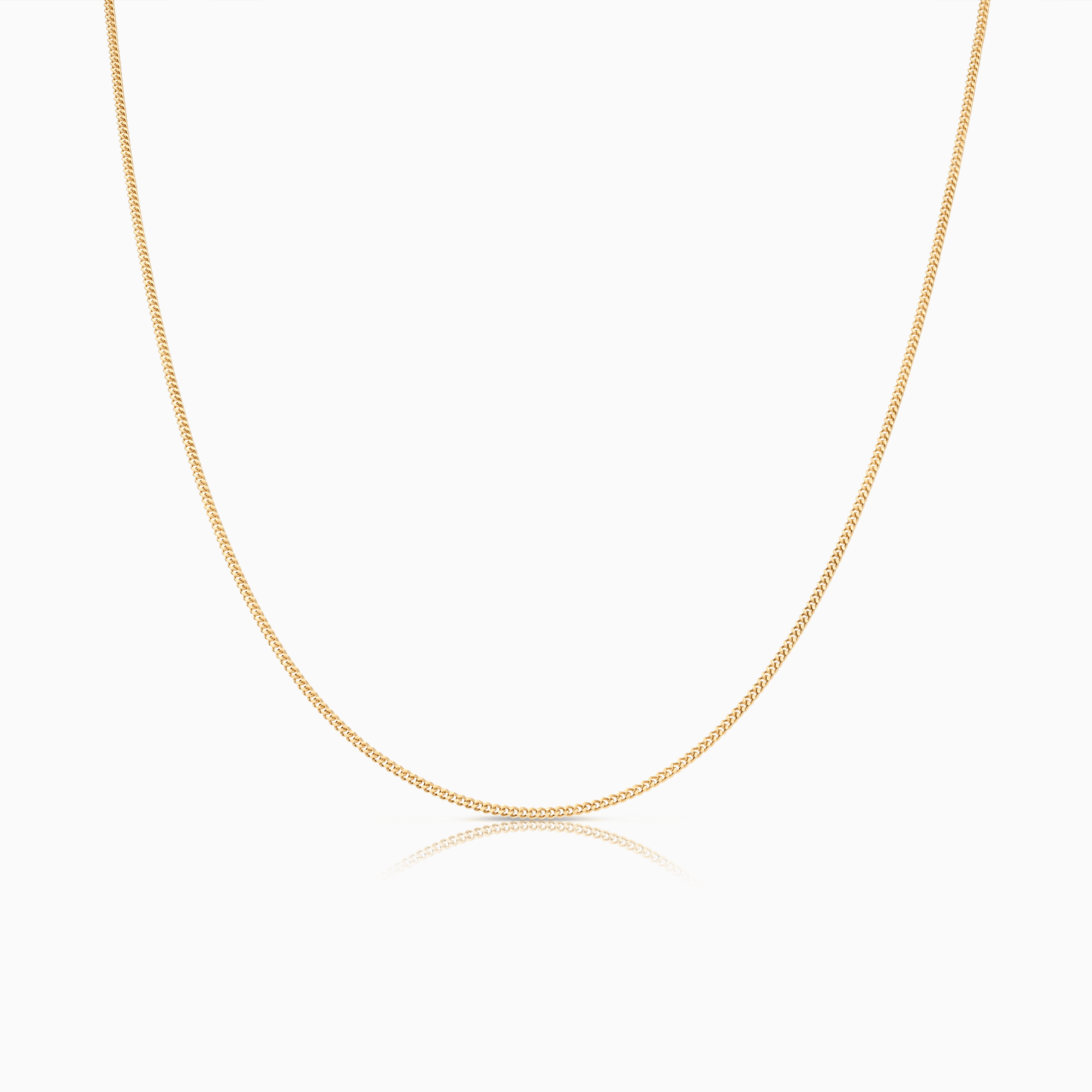 Curb chain 38.5cm 18K gold
