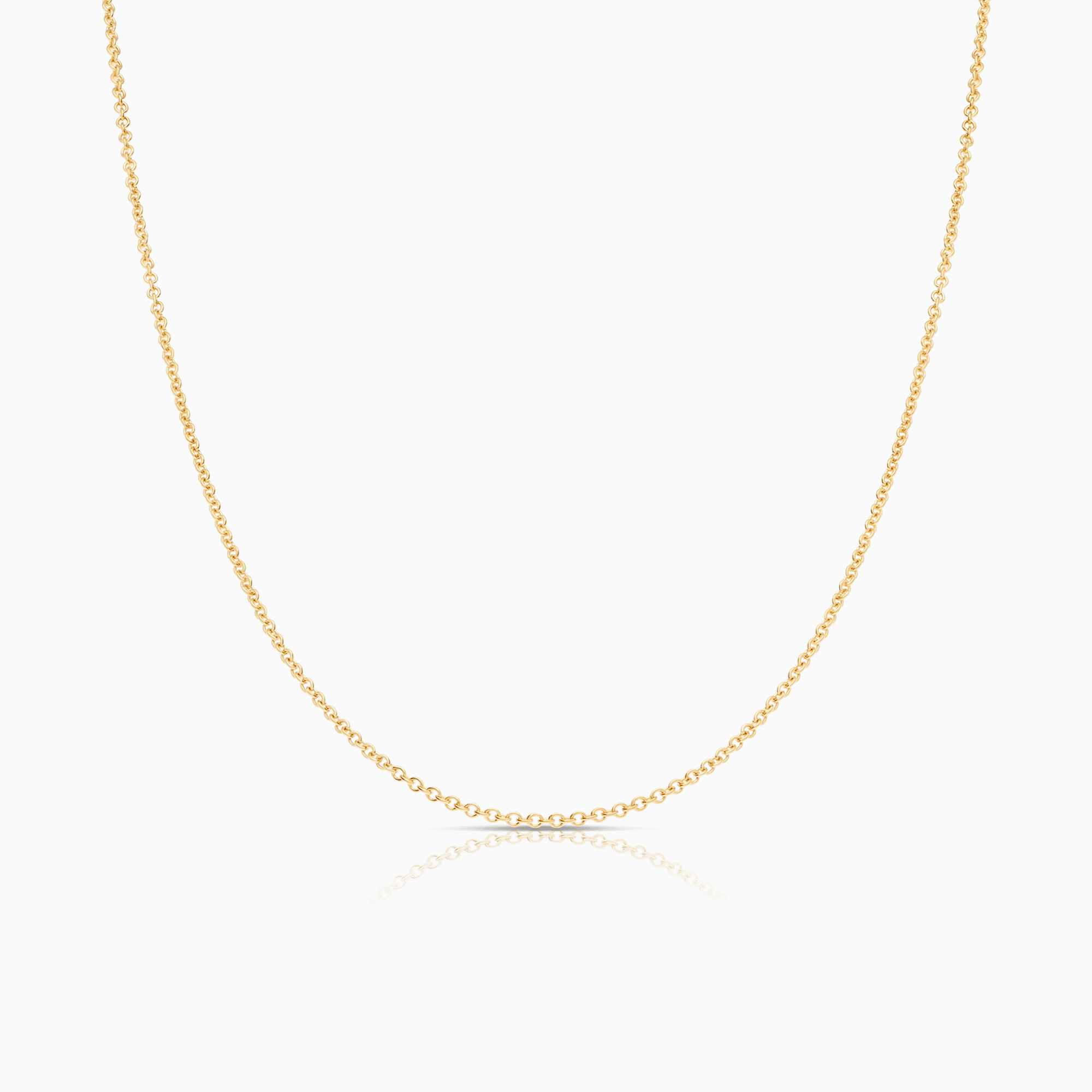 Cable chain 50cm 18K gold