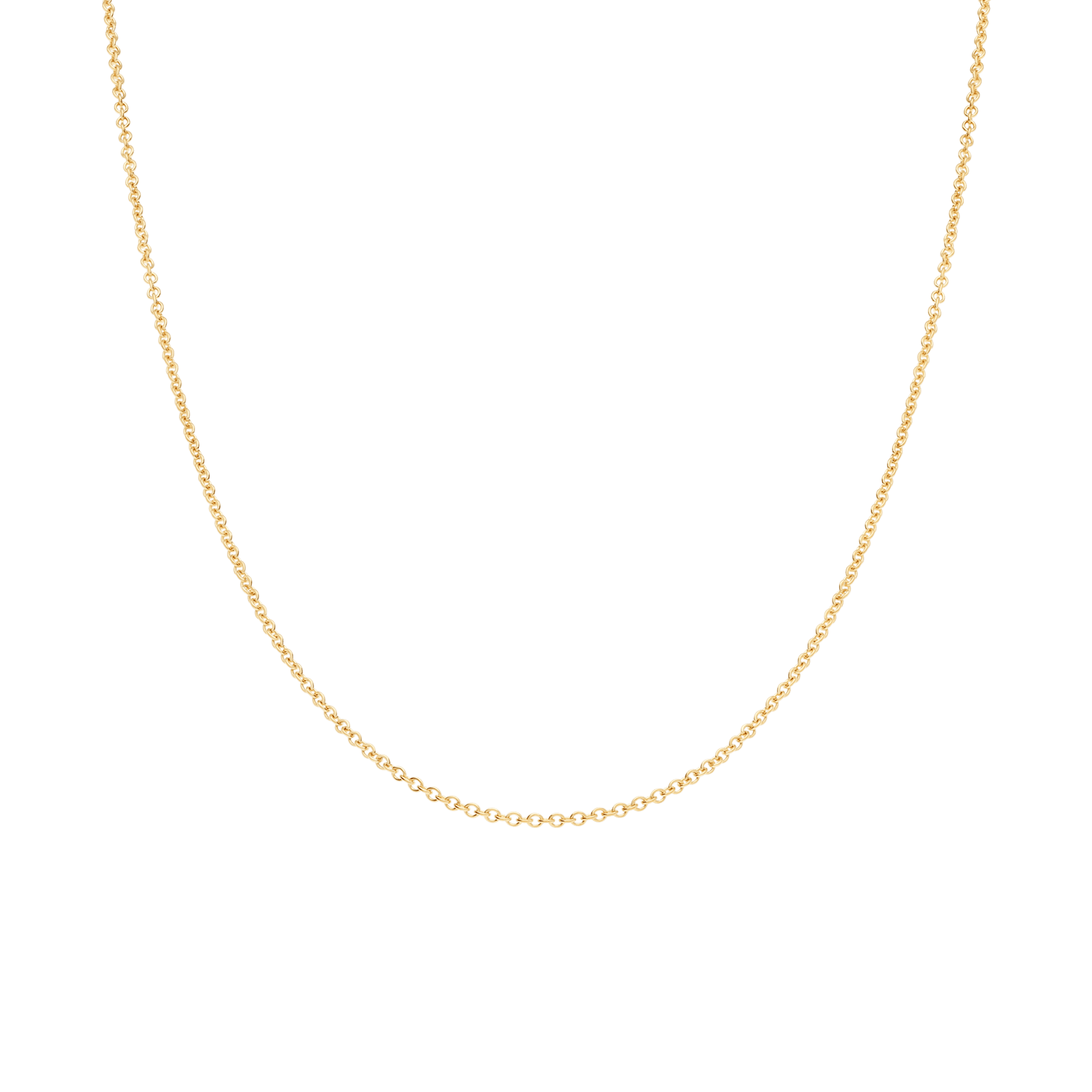 Cable chain 50cm 18K gold