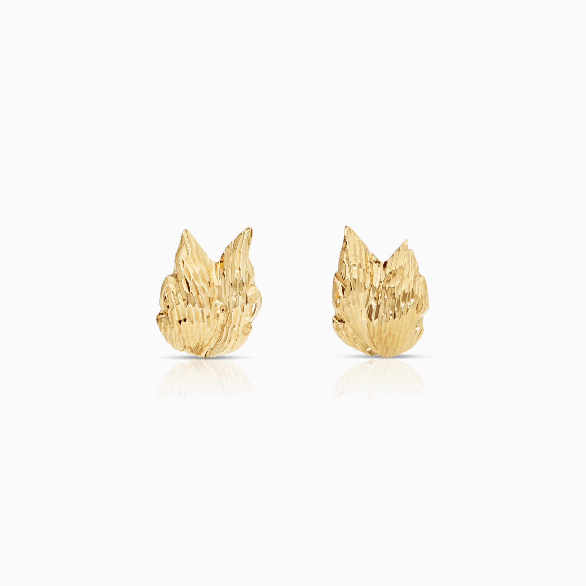 Gold earrings 0.92g 18K gold
