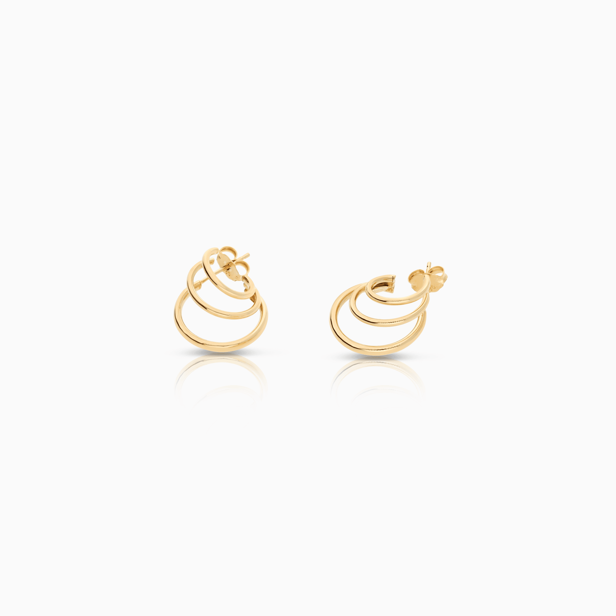 Gold earrings 2.10g 18K gold