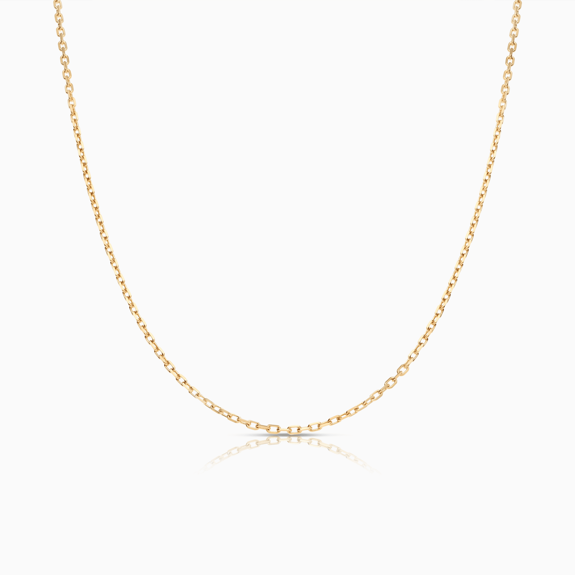 Cable chain 45cm 18K gold