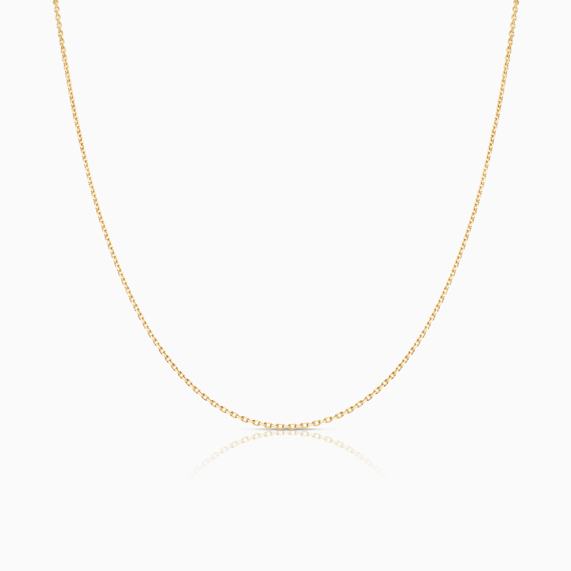 Cable chain 40.5cm 18K gold