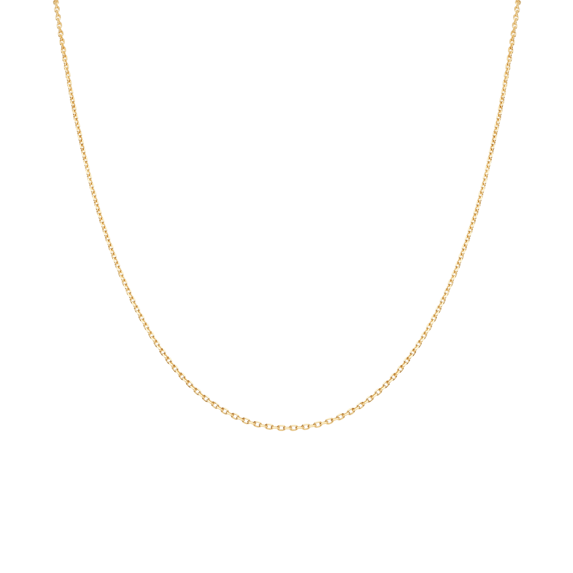 Cable chain 40.5cm 18K gold