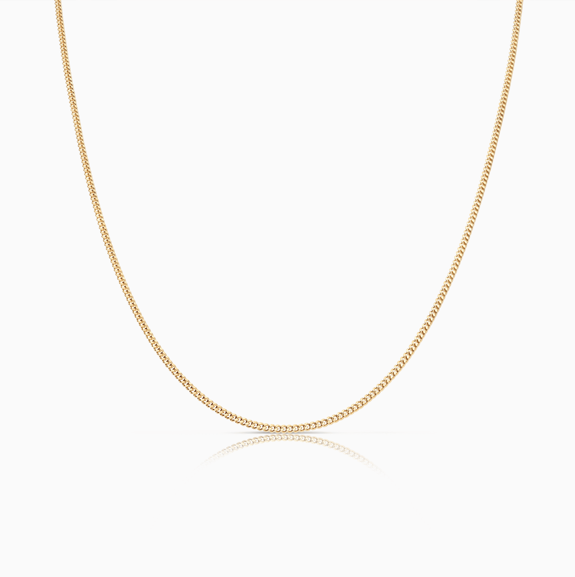 Pansarkedja 40cm 18K guld