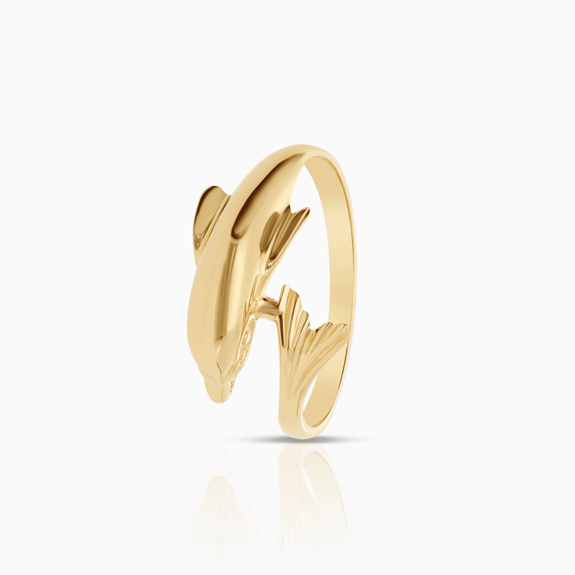 Guldring delfin 2,02g 18K guld