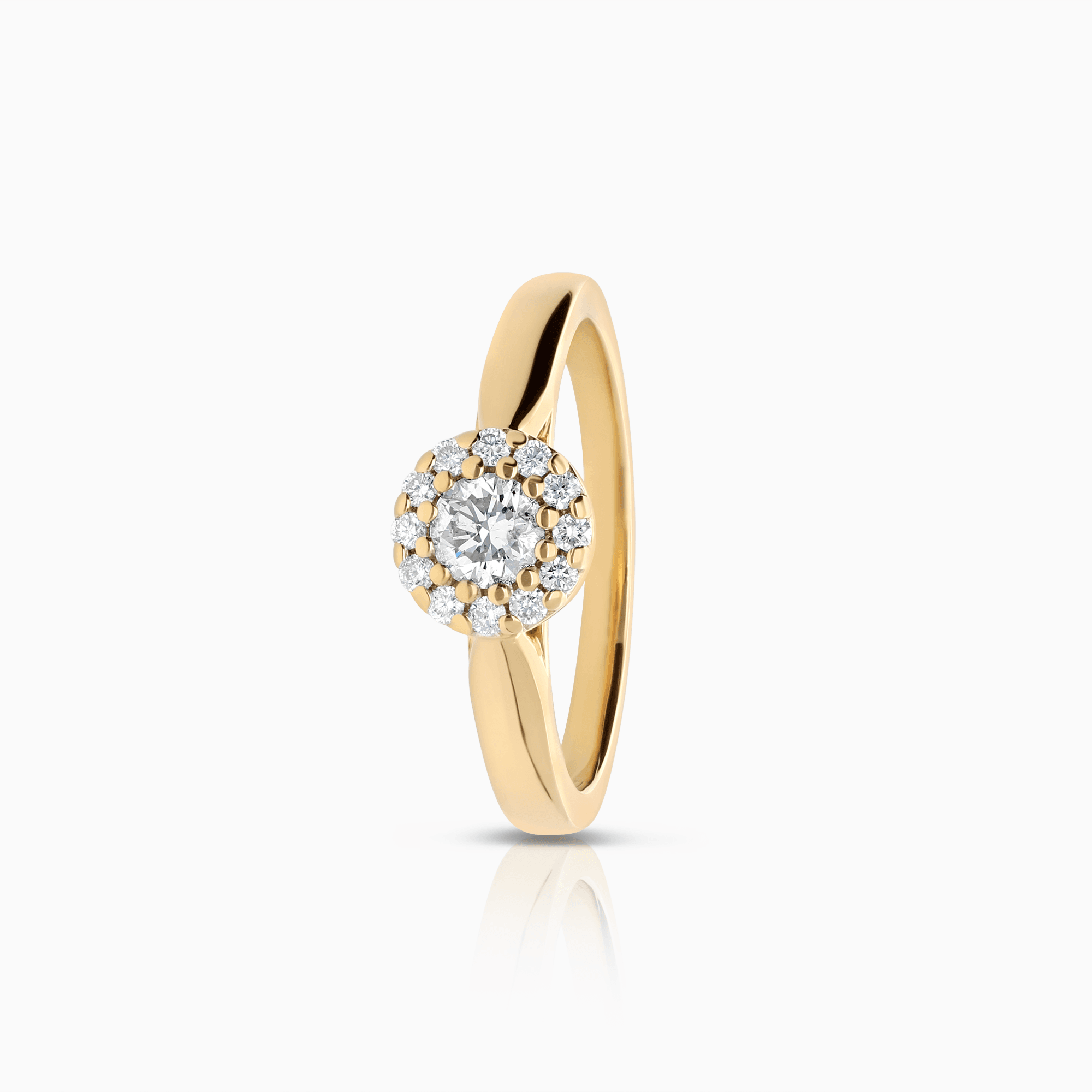 Haloring 0,37ct 18K guld