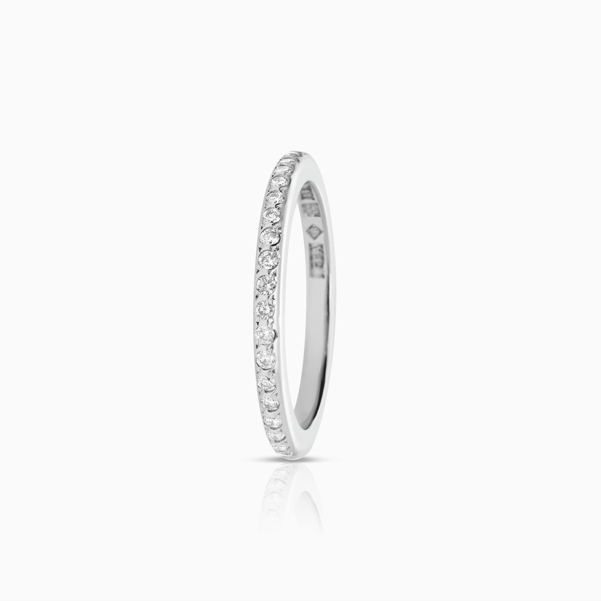 Halvallians 0,20ct 18K vitguld
