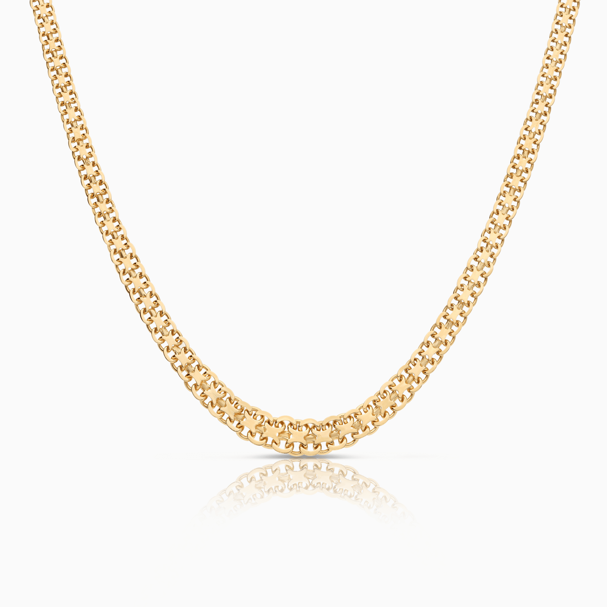 X-link necklace 14.60g 18K gold
