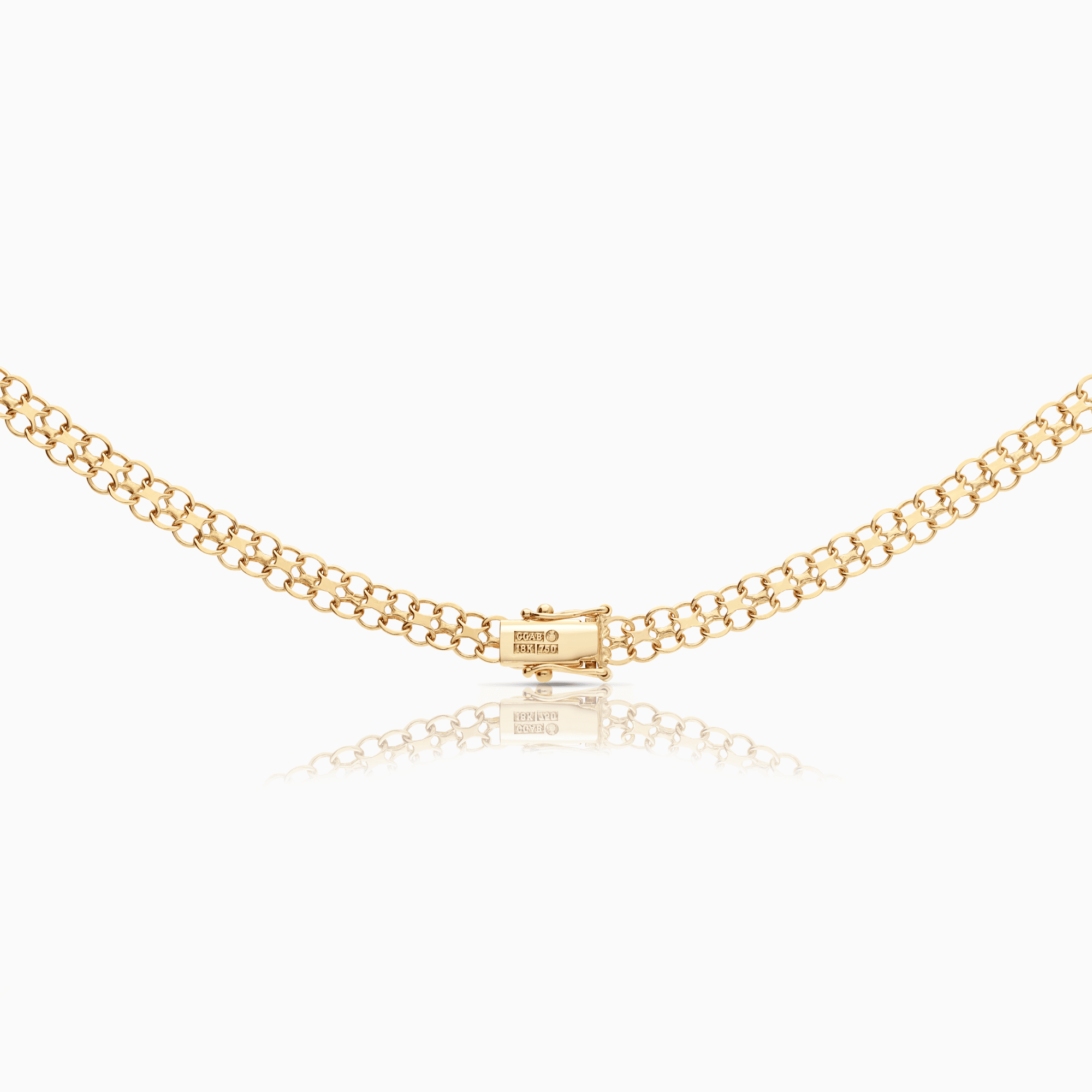 X-link necklace 17.98g 18K gold