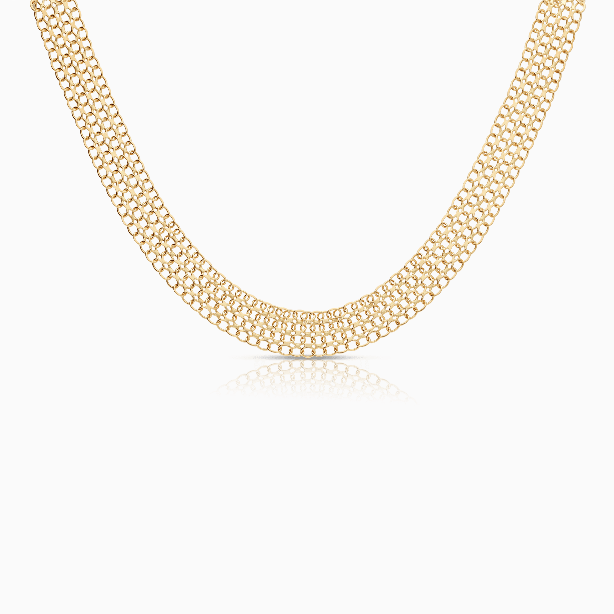 X-link necklace 25.86g 18K gold