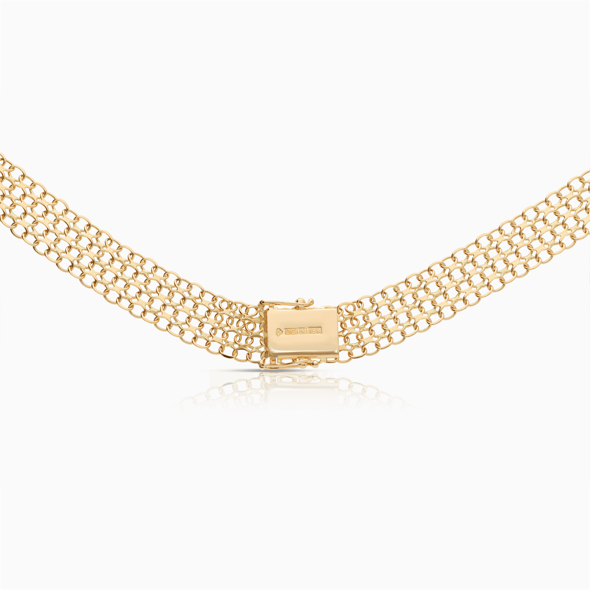 X-link necklace 25.86g 18K gold