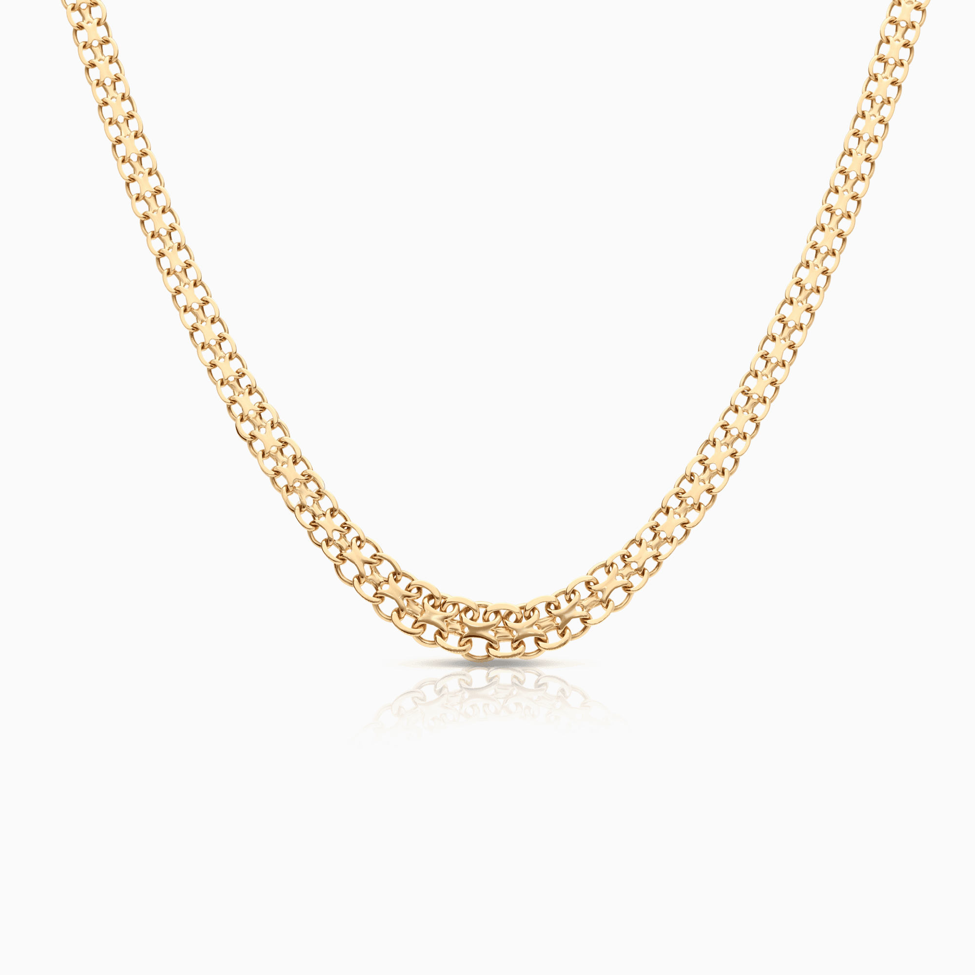 X-link necklace 13.72g 18K gold