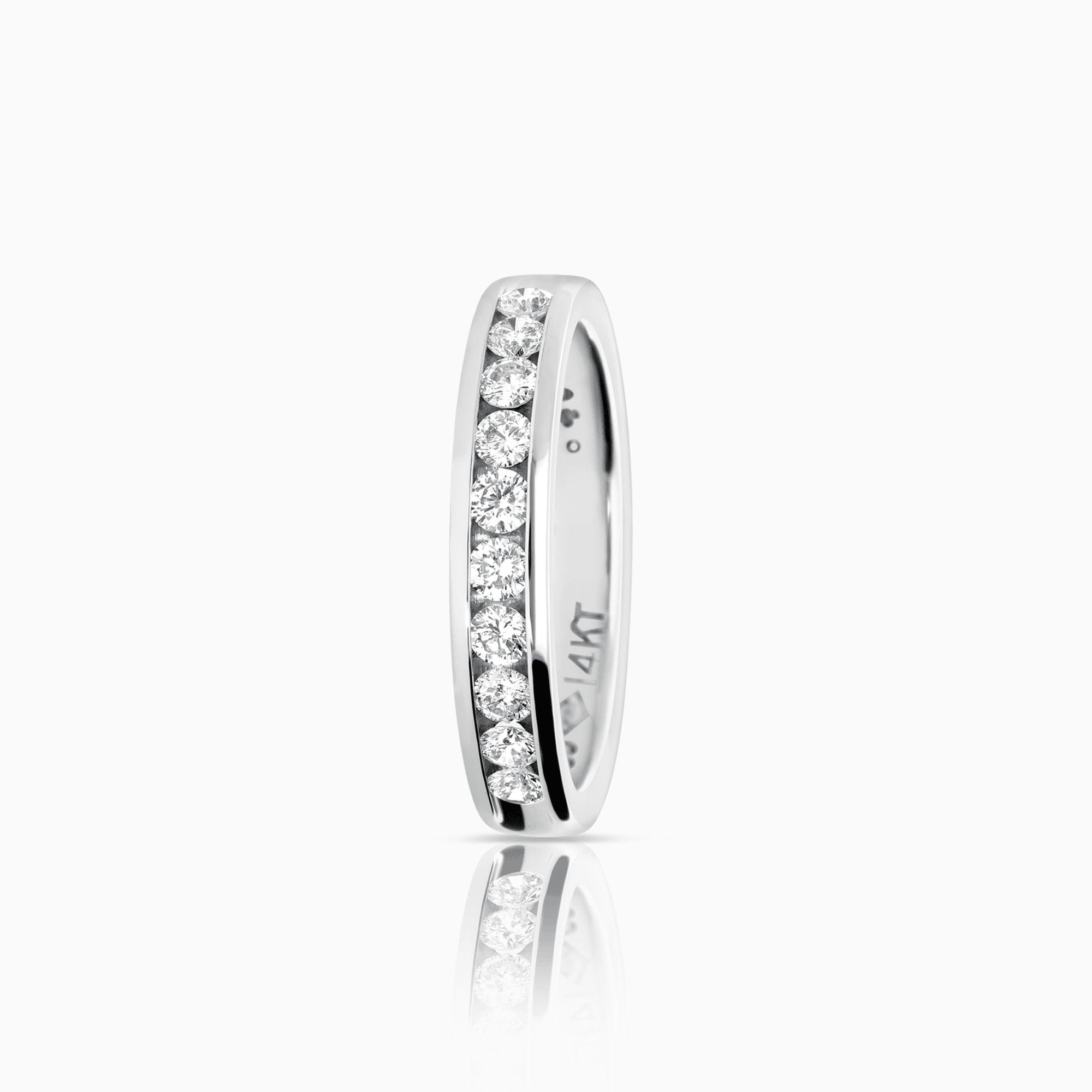 Half eternity ring 0.46ct 14K white gold