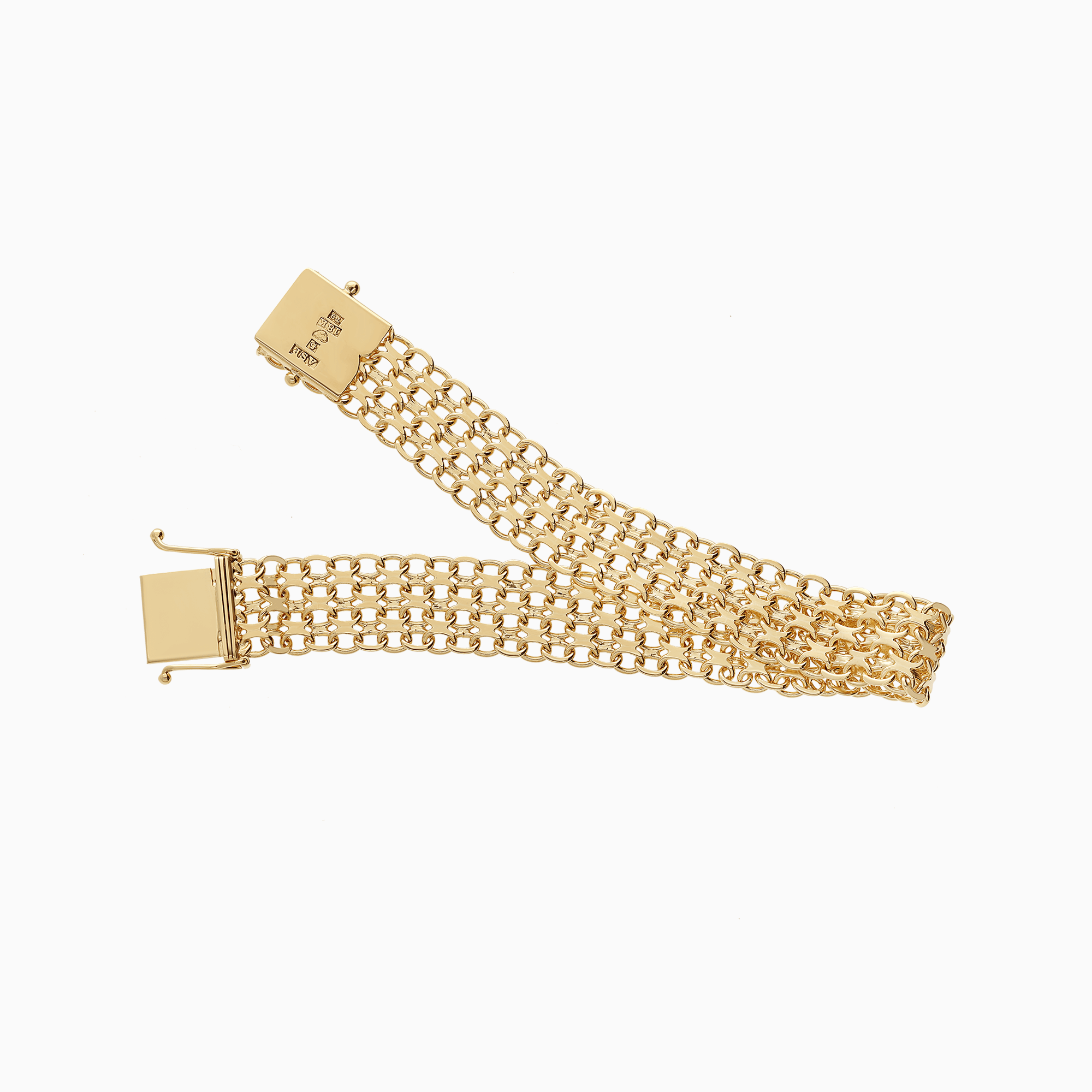 X-link bracelet 21.75g 18K gold