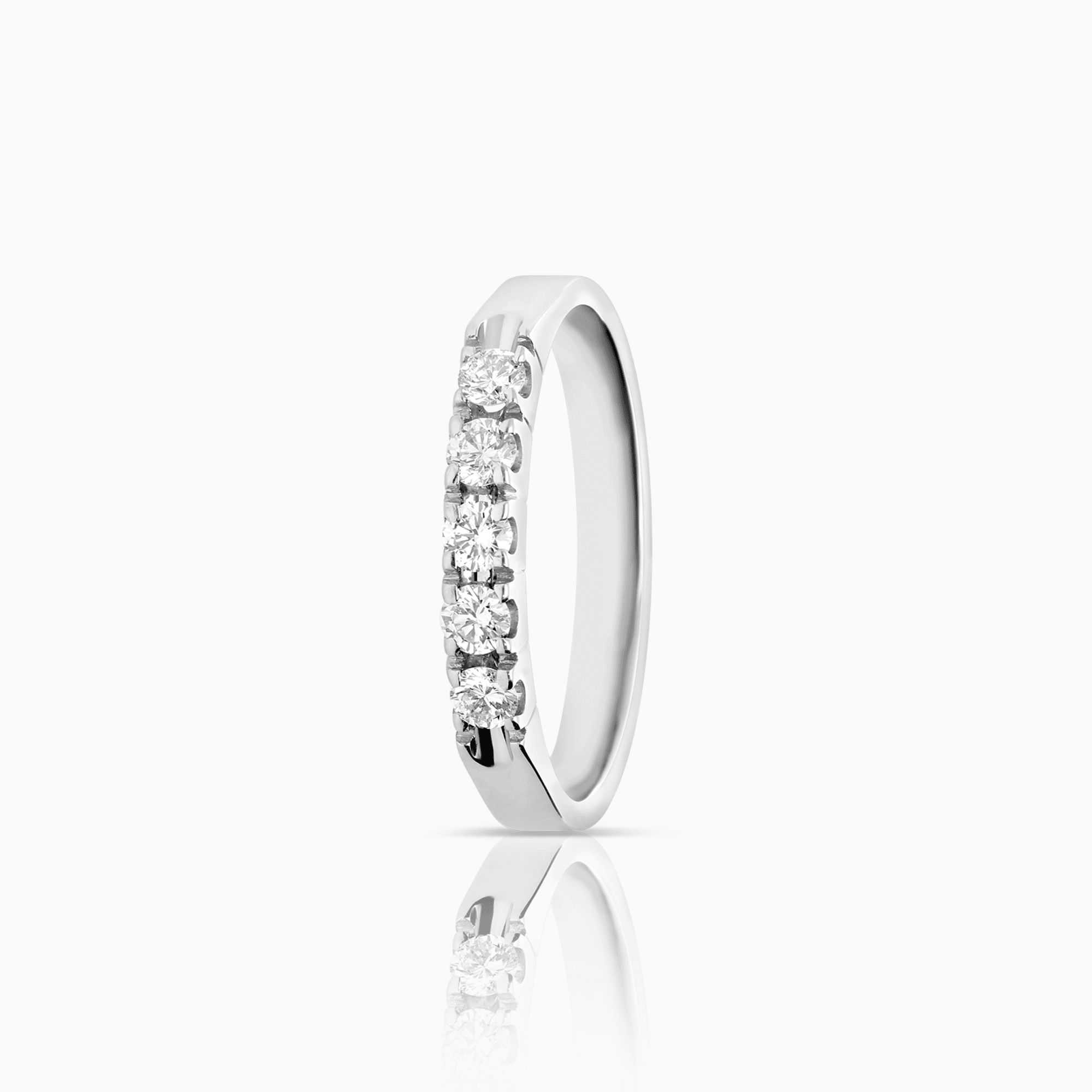 Quarter eternity ring 0.25ct 18K white gold