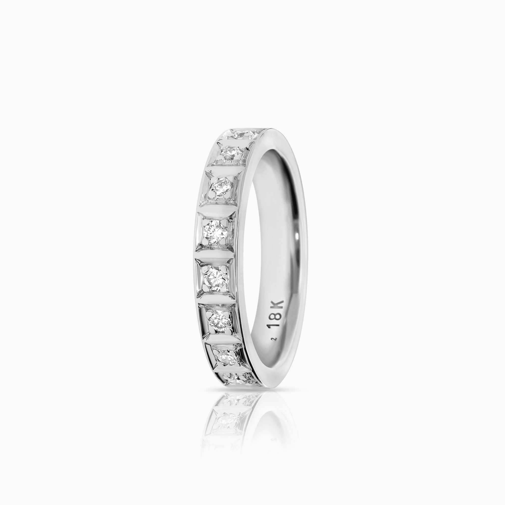 Eternity ring 0.16ct 18K white gold