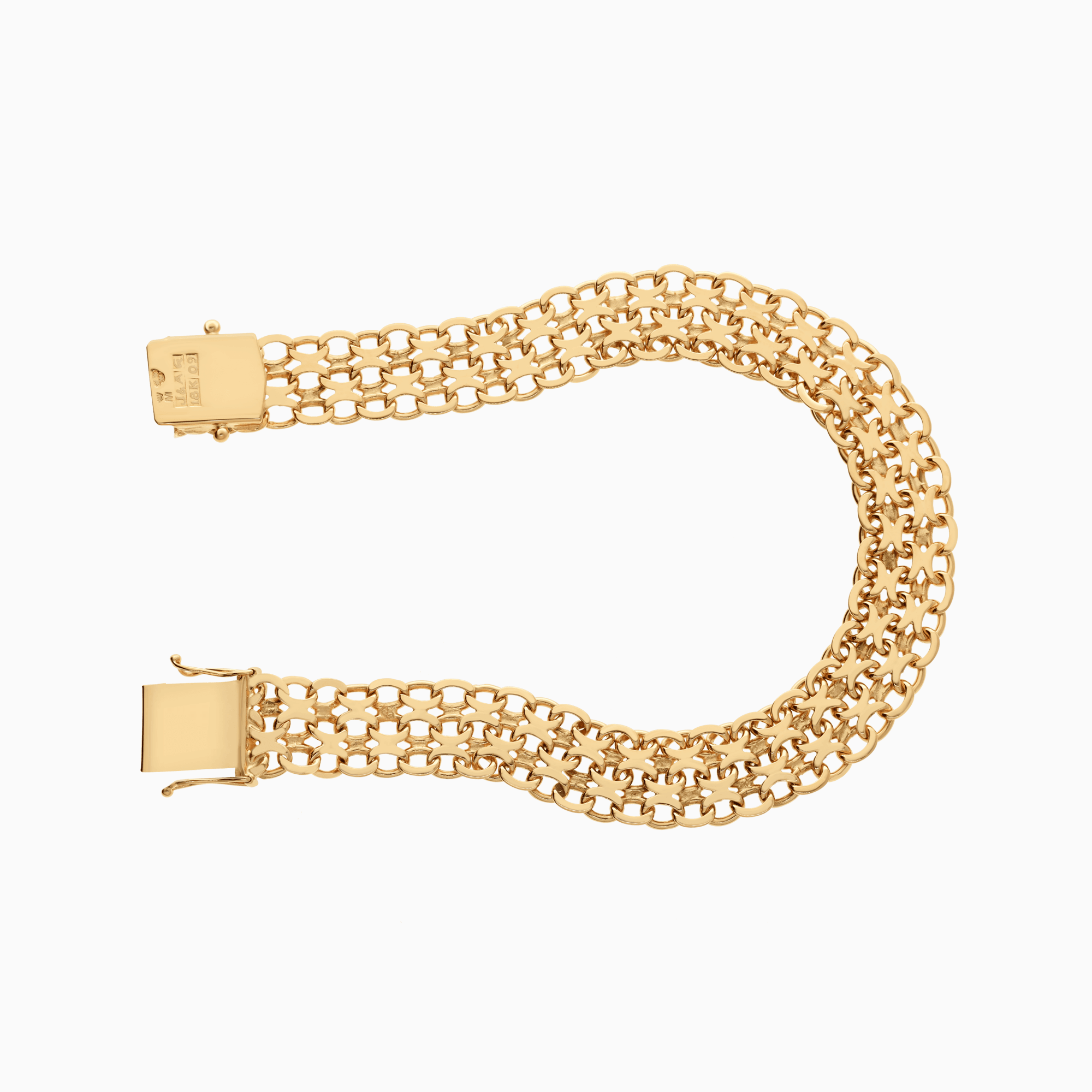 X-link bracelet 27.10g 18K gold