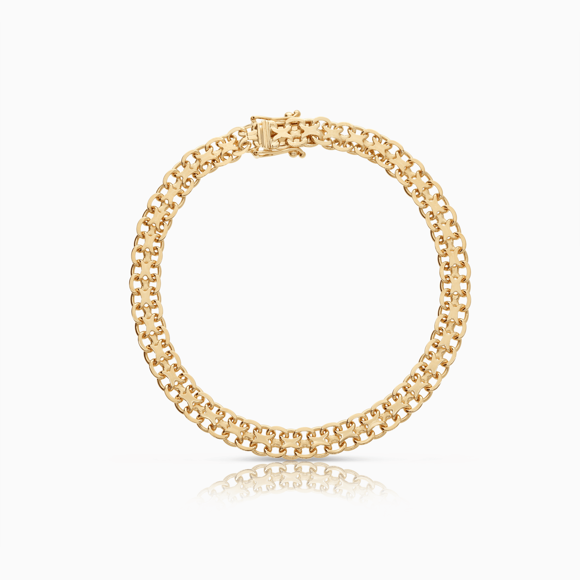 X-länk armband 9,56g 18K guld