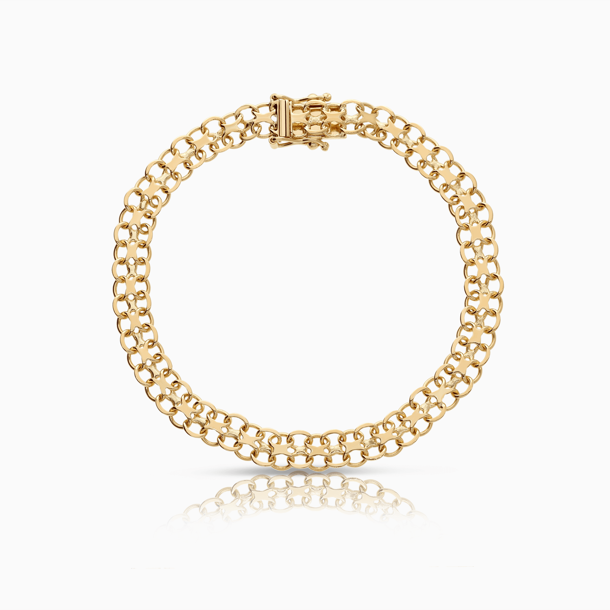 X-länk armband 8,12g 18K guld