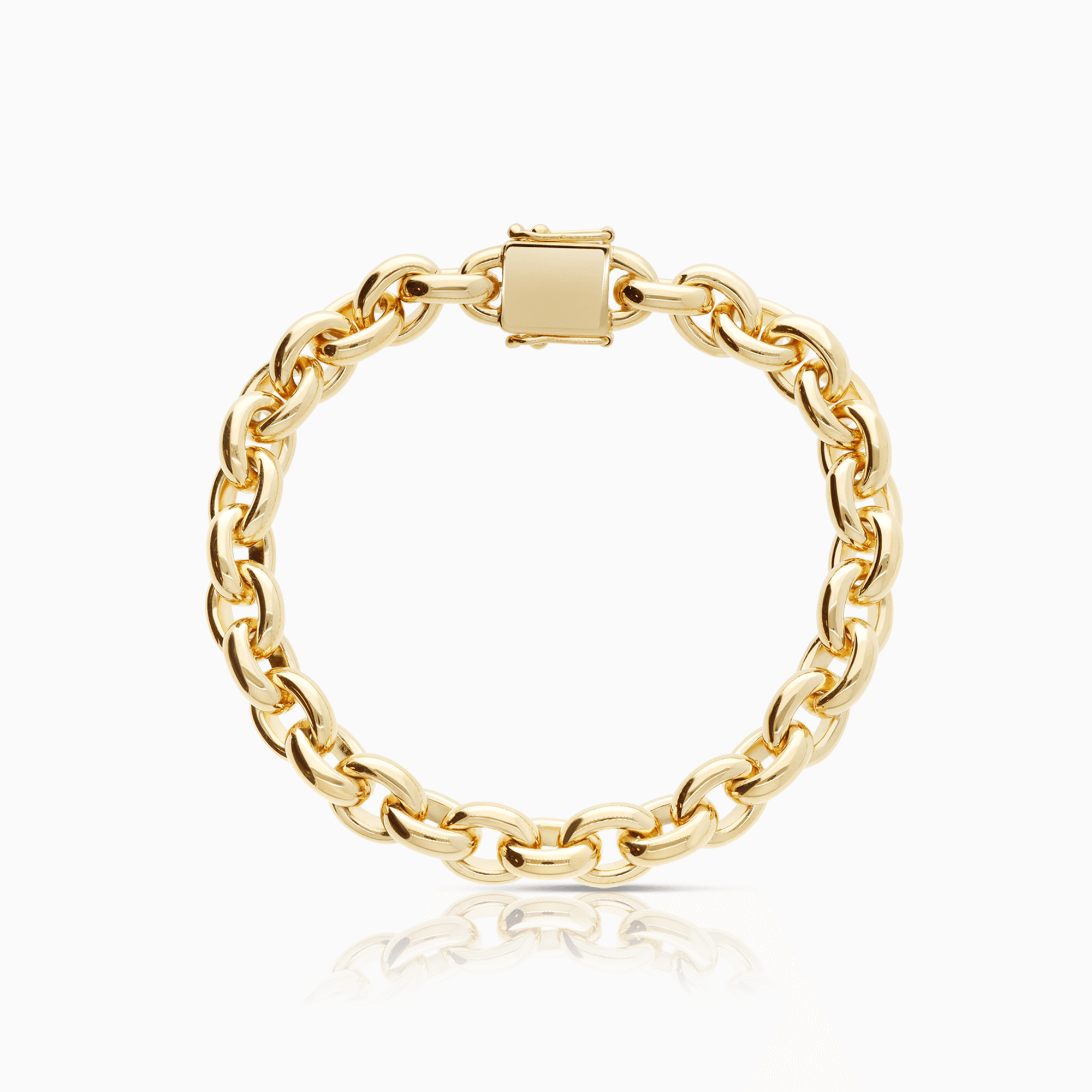 Cable bracelet 71.68g 18K gold