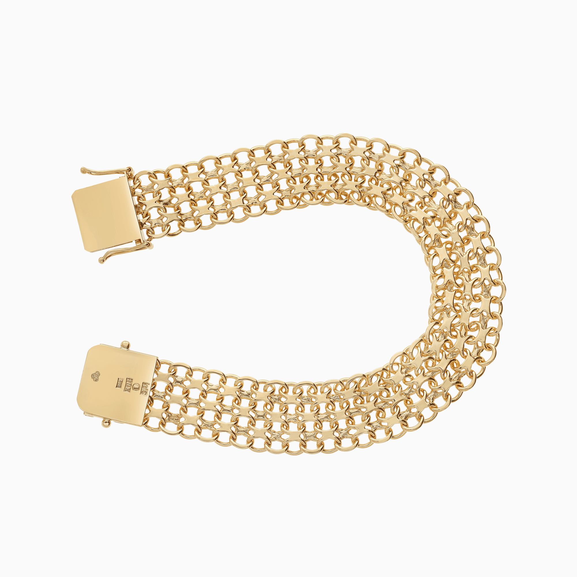 X-link bracelet 28.52g 18K gold