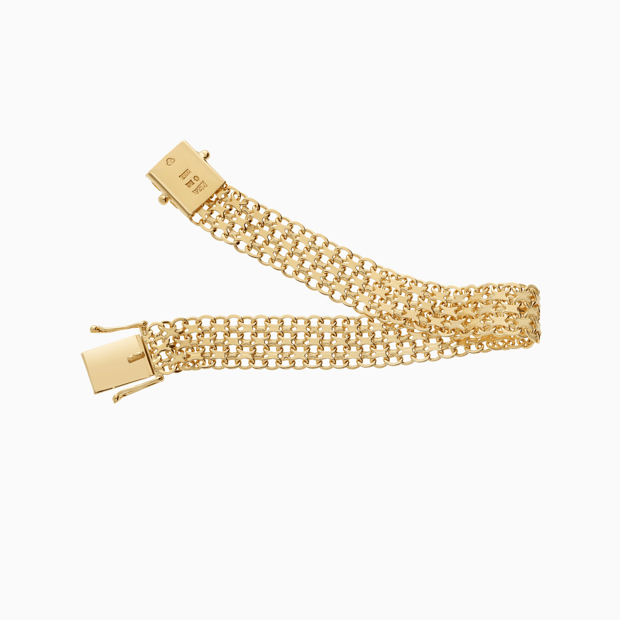 X-Link Bracelet 20.70g 18K Gold