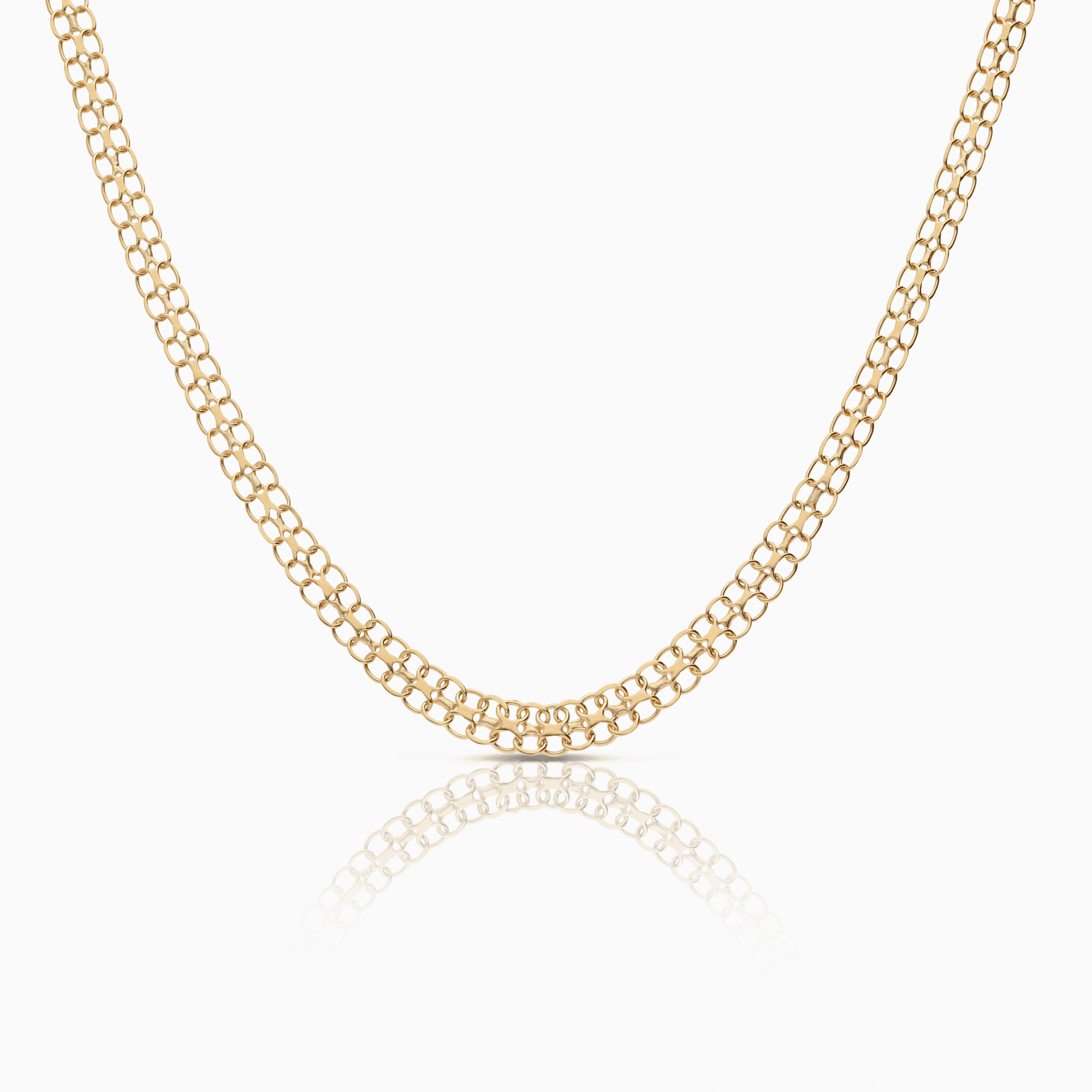X-link necklace 8.52g 18K gold