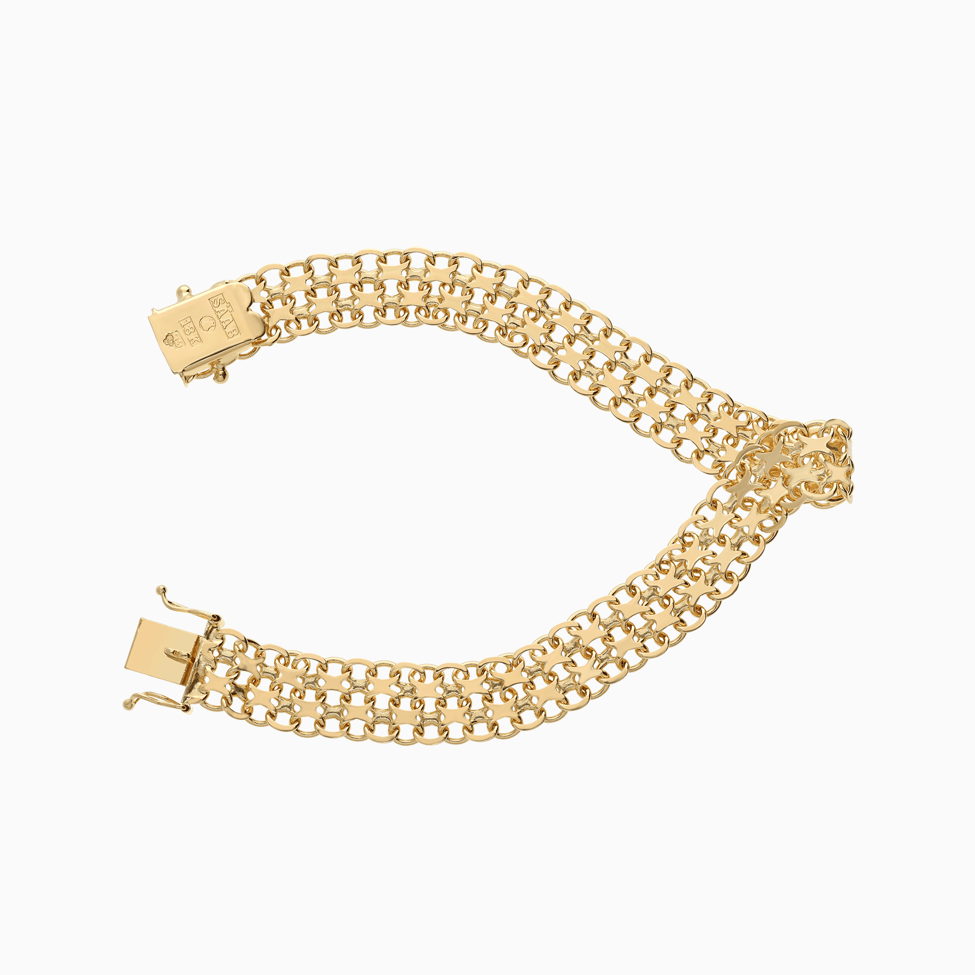 X-länk armband 13,87g 18K guld