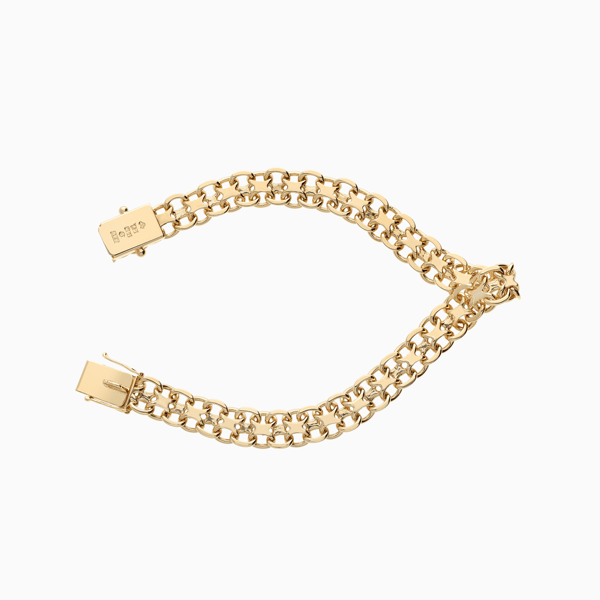 Bracelet X-link 21.28g 18K gold