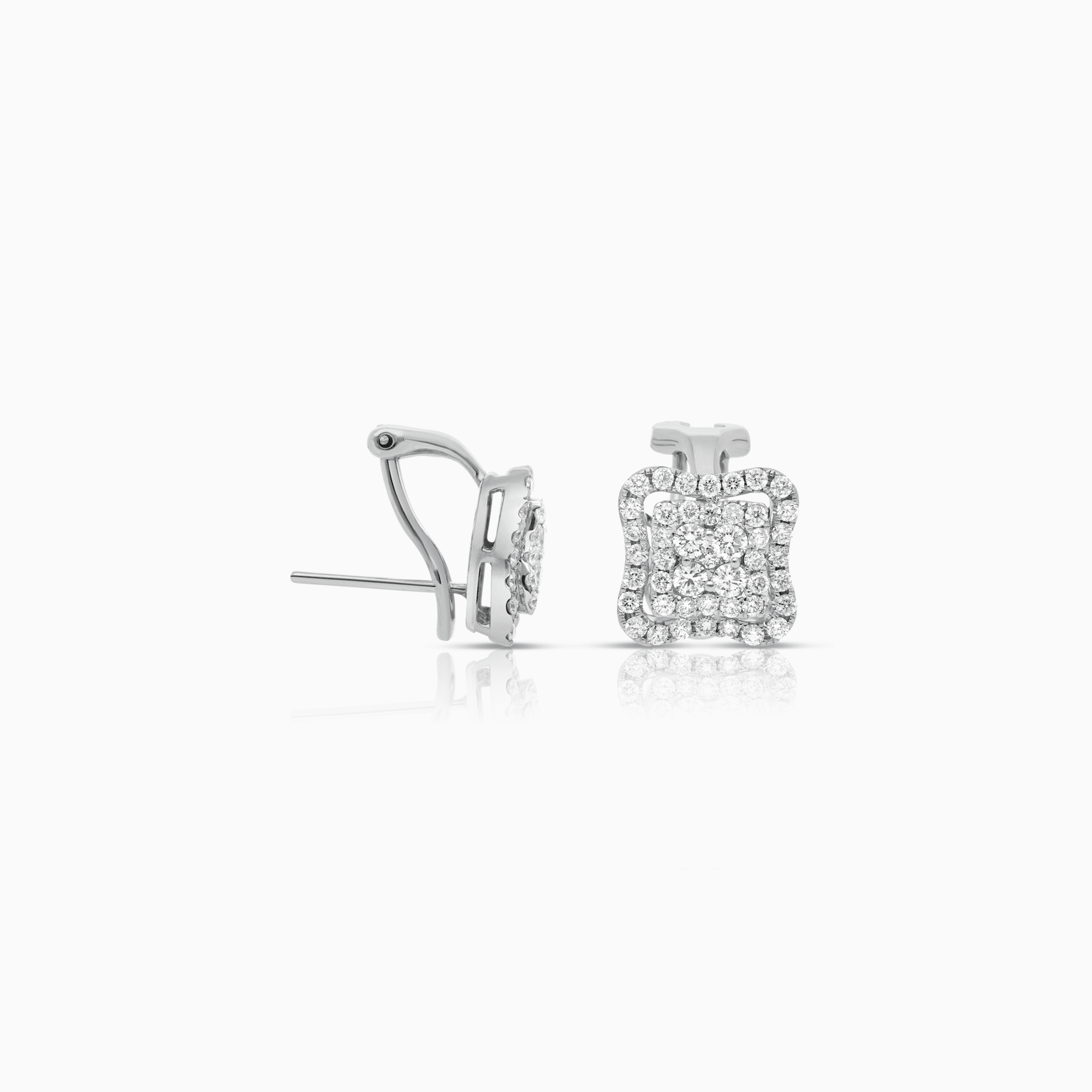 Diamond earrings 2.00ct 18K