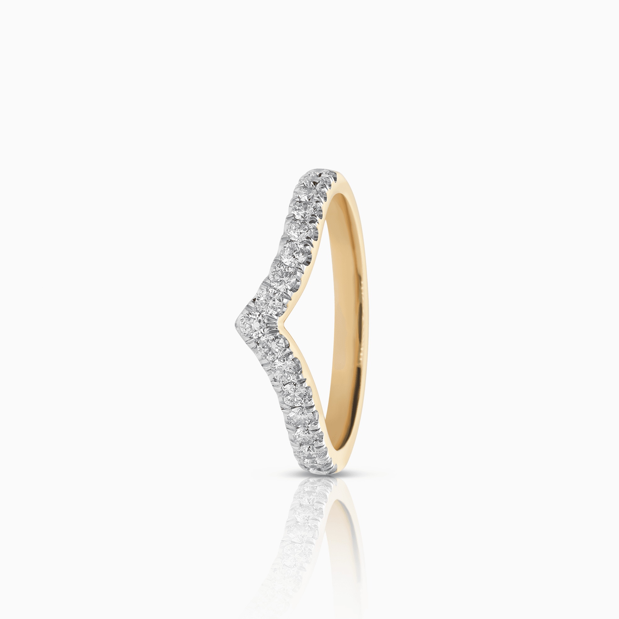 Alliansring 0,34ct 18K guld