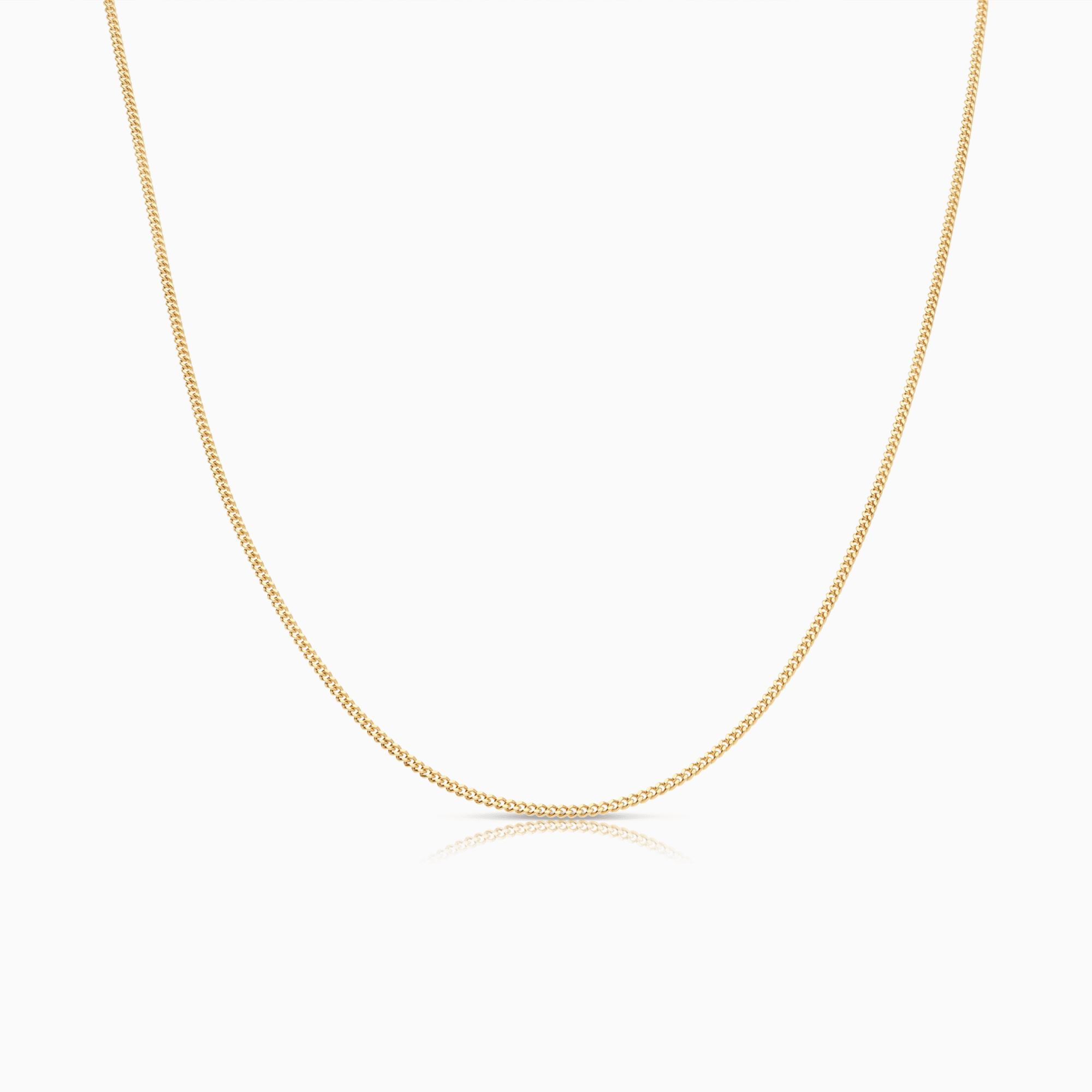 Curb Chain 61cm 18K Gold