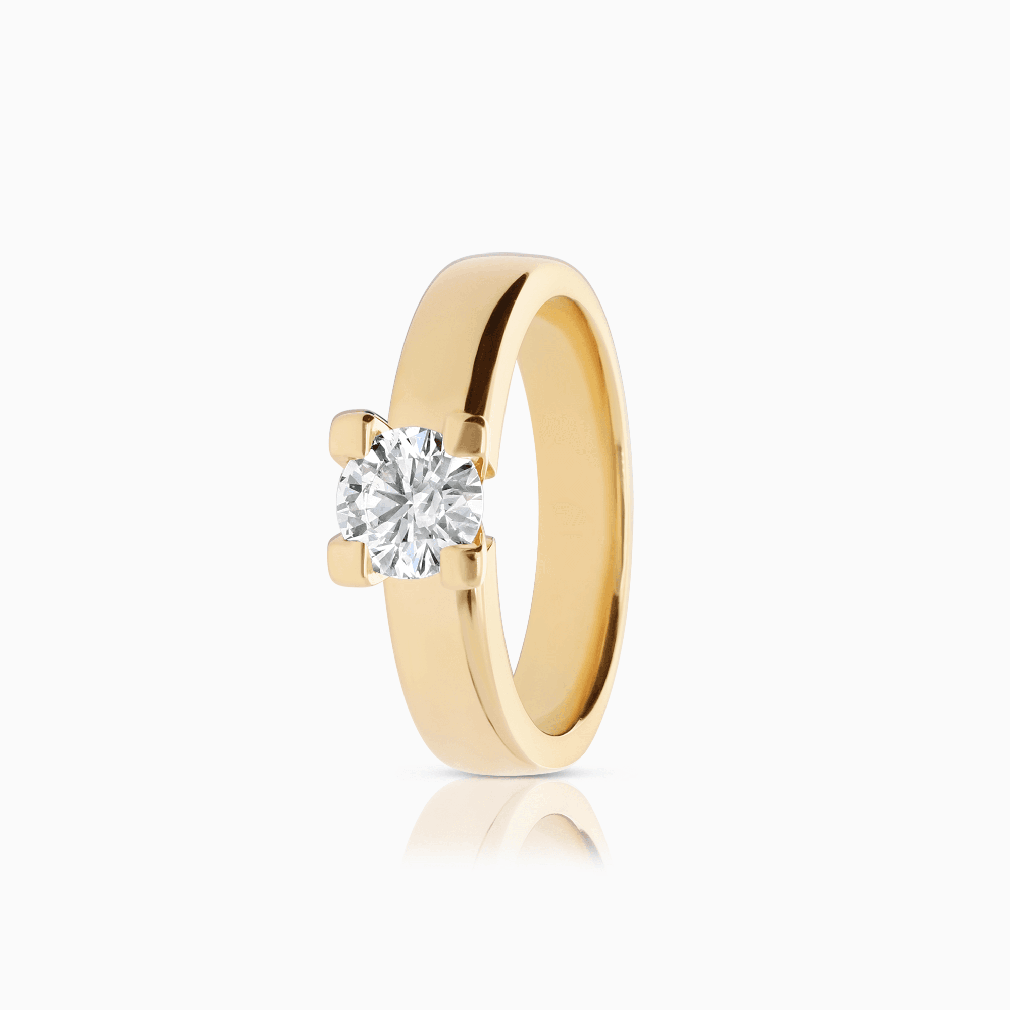 Solitärring 0,55ct 18K guld