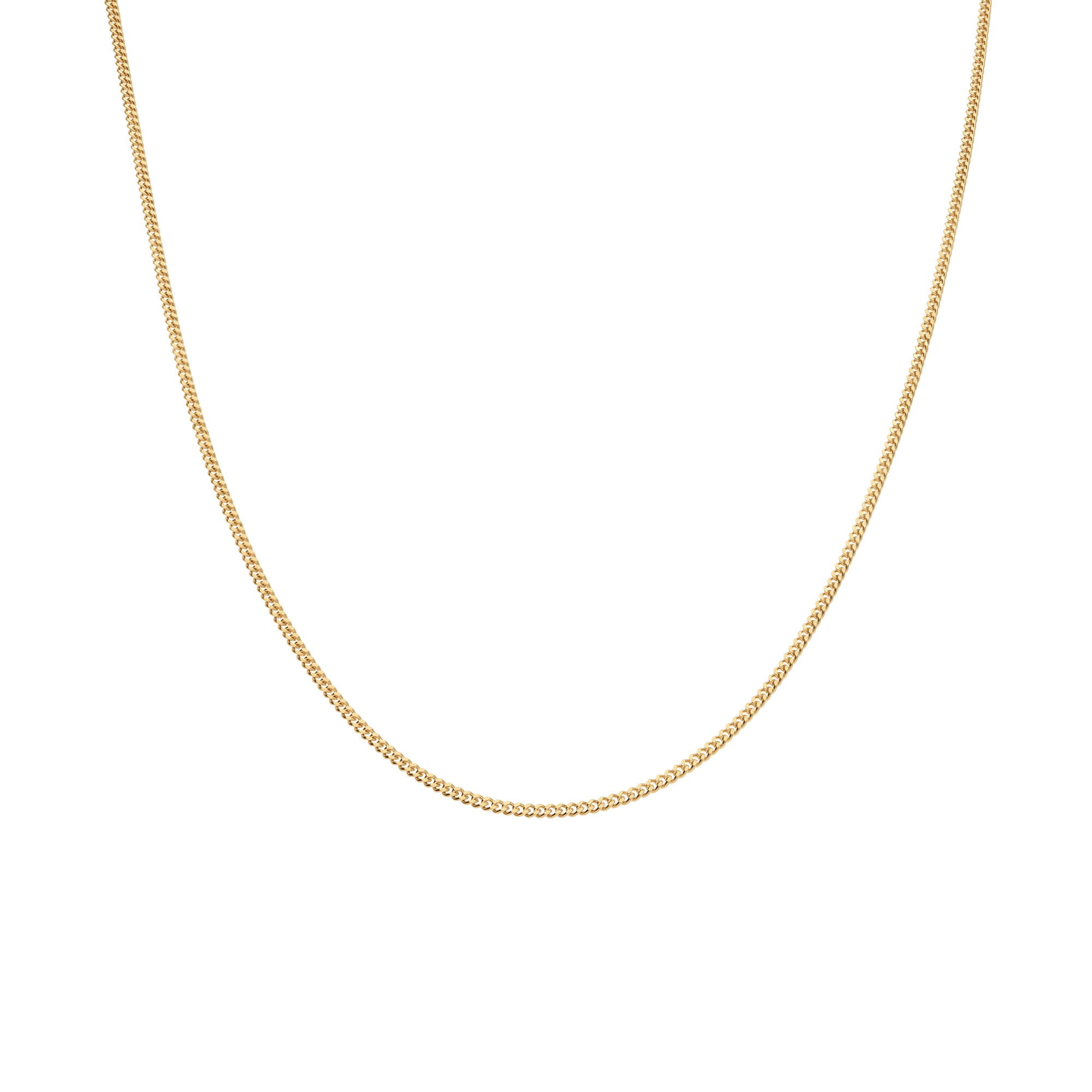Curb Chain 42cm 18K Gold