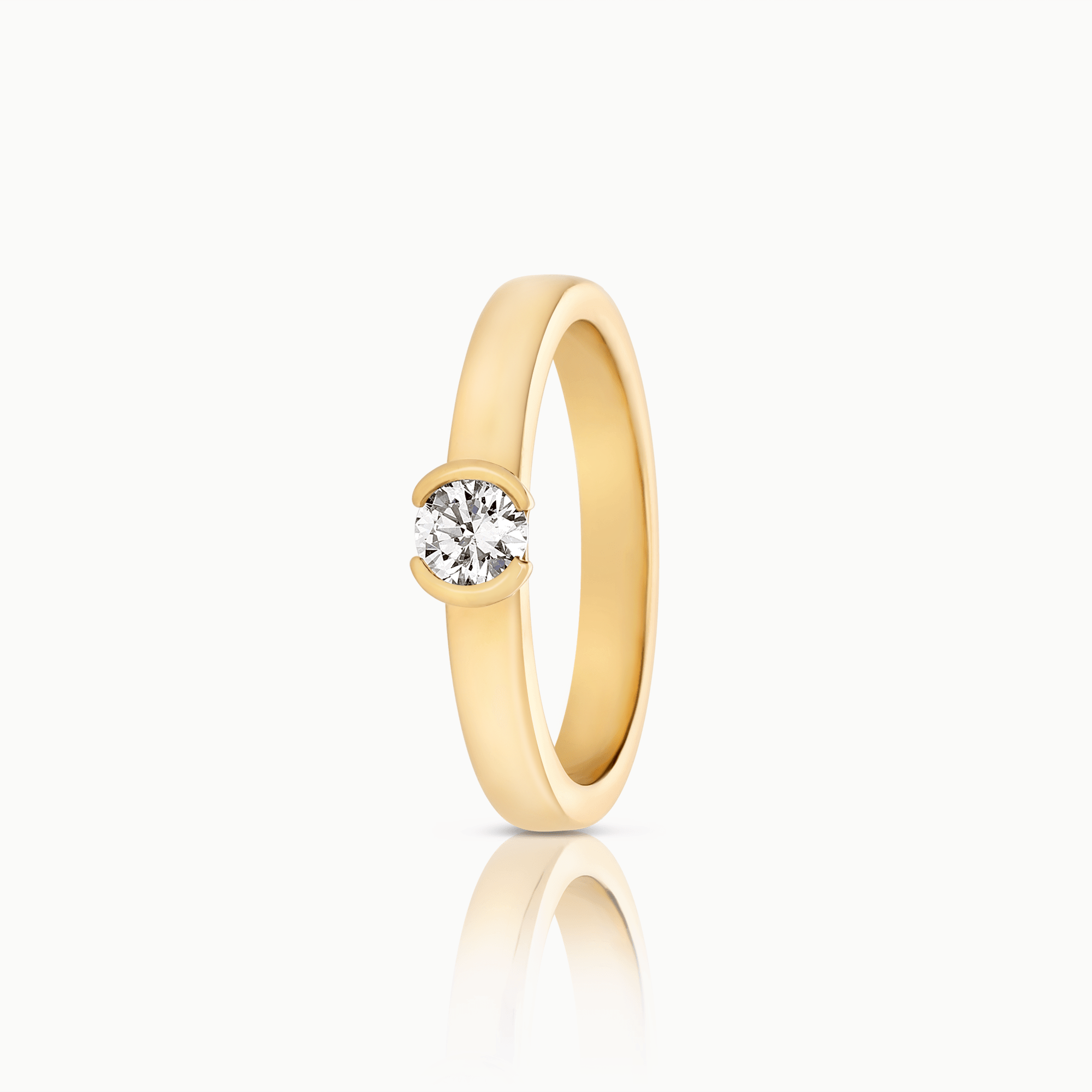 Solitärring 0,25ct 18K guld