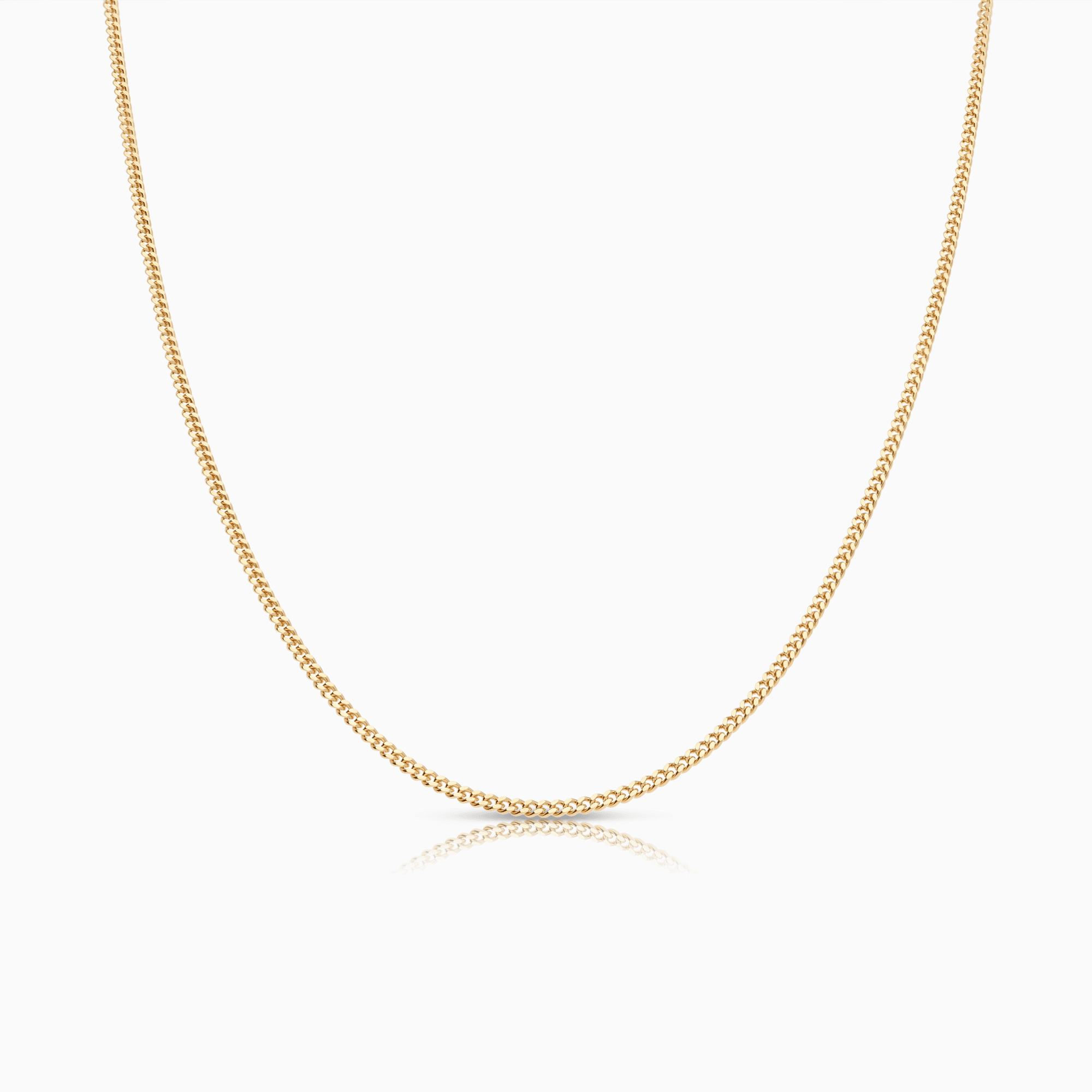 Pansarlänk 45cm 18K guld