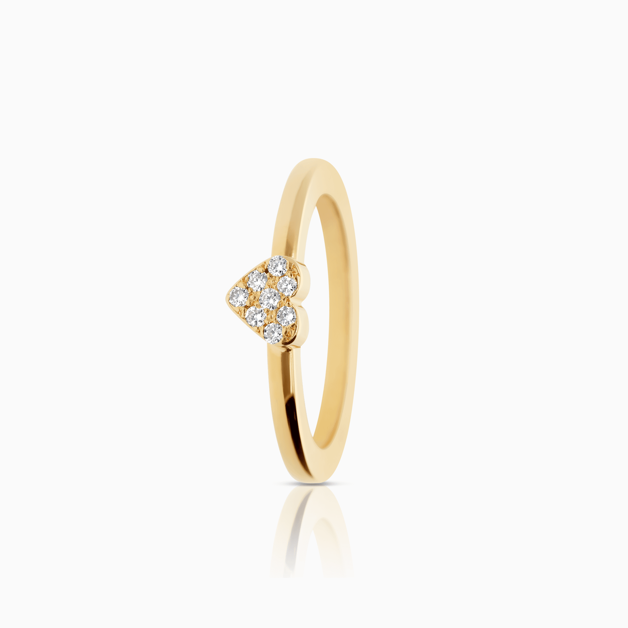 Diamantring 0,08ct 18K guld