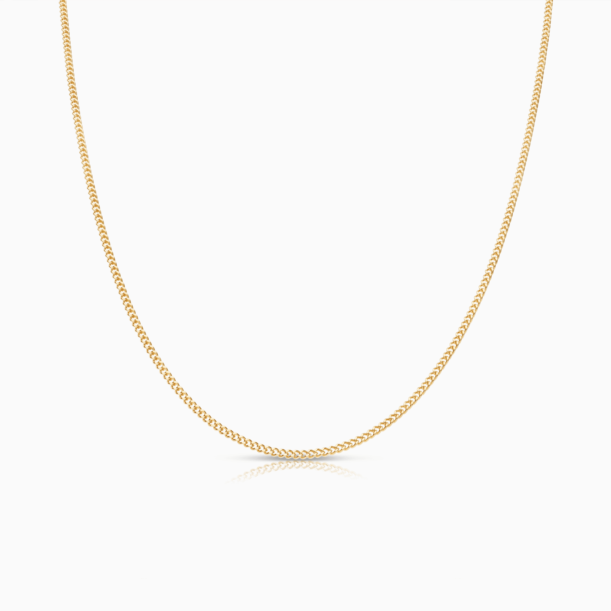 Curb chain 50cm 18K gold