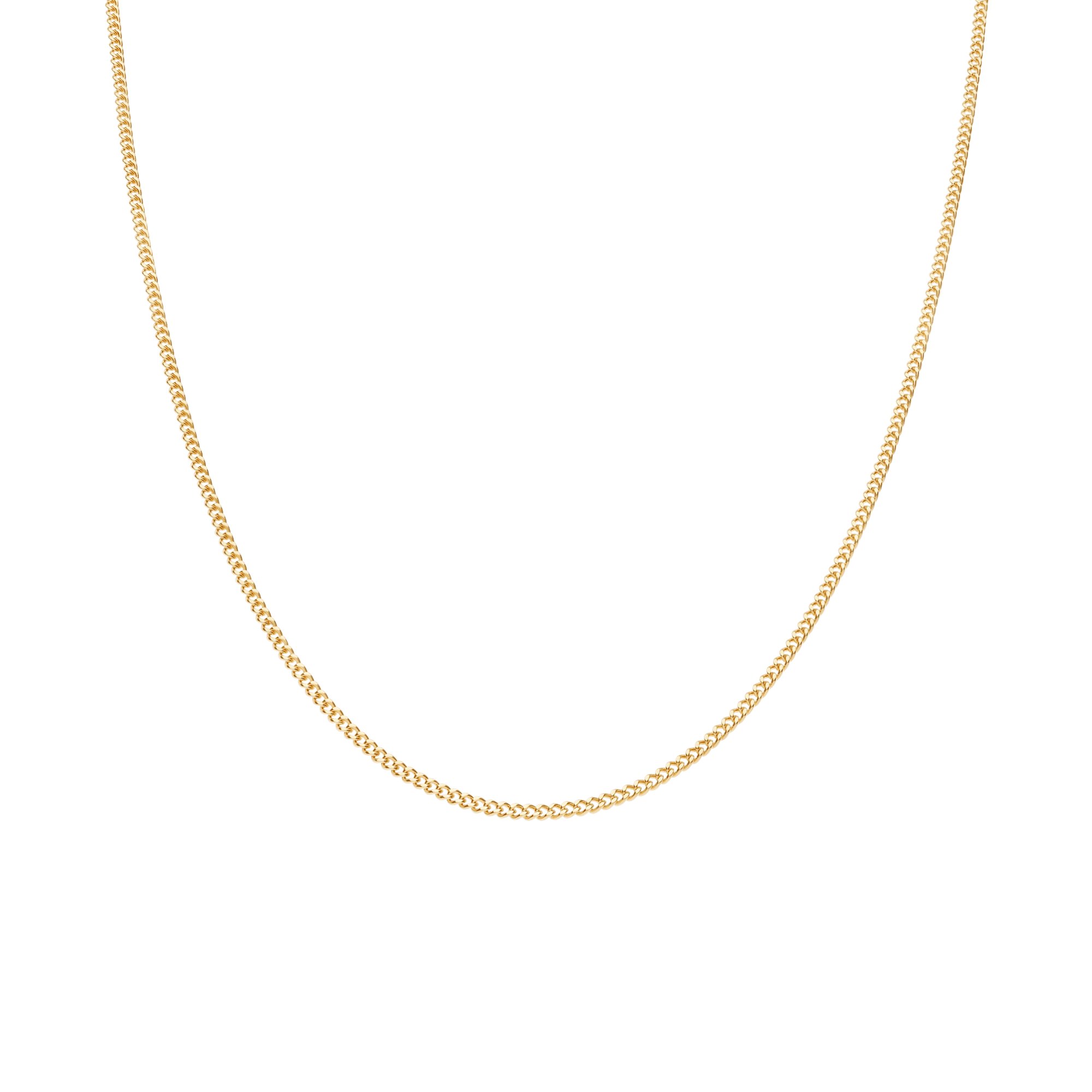 Curb chain 50cm 18K gold