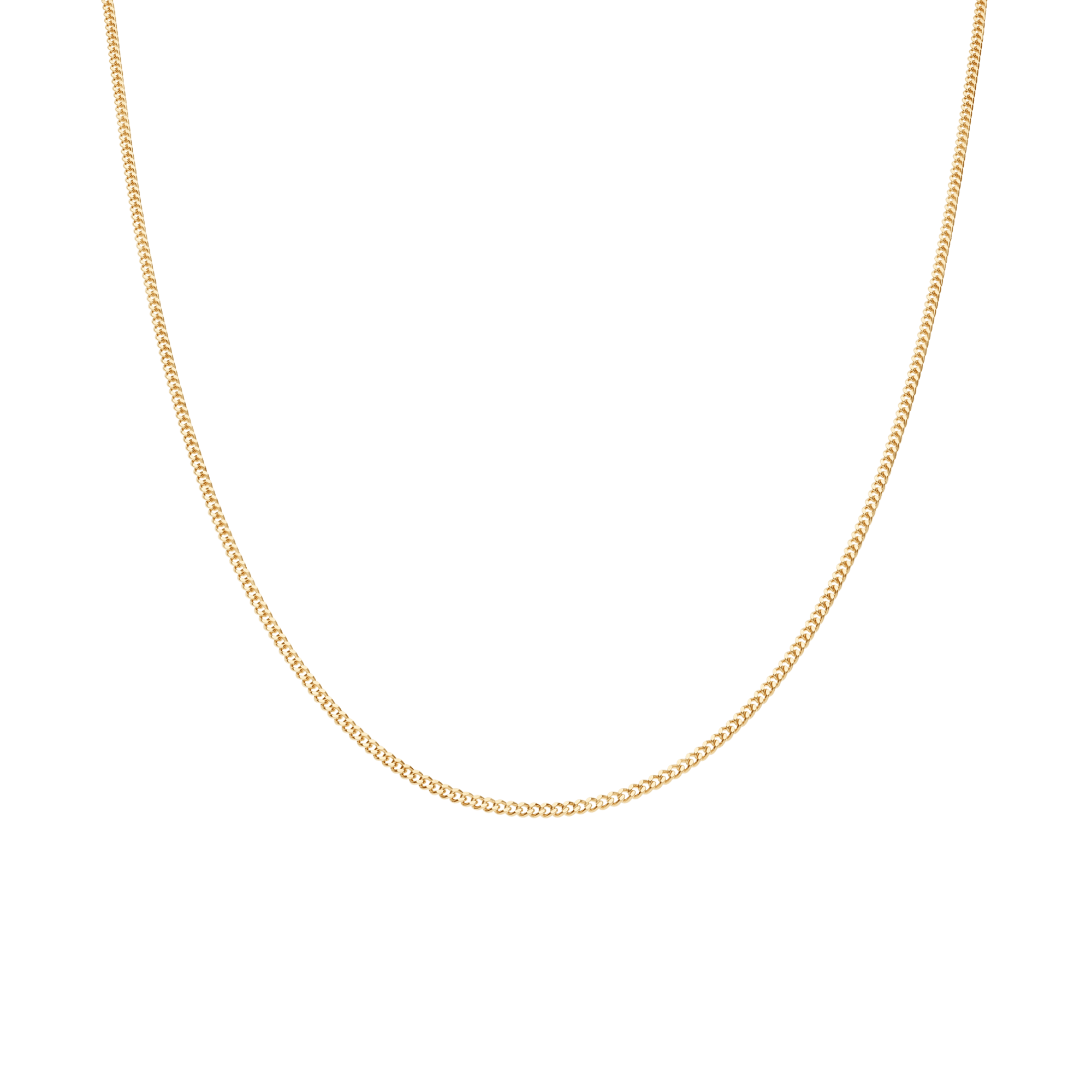 Curb chain 45cm 18K gold