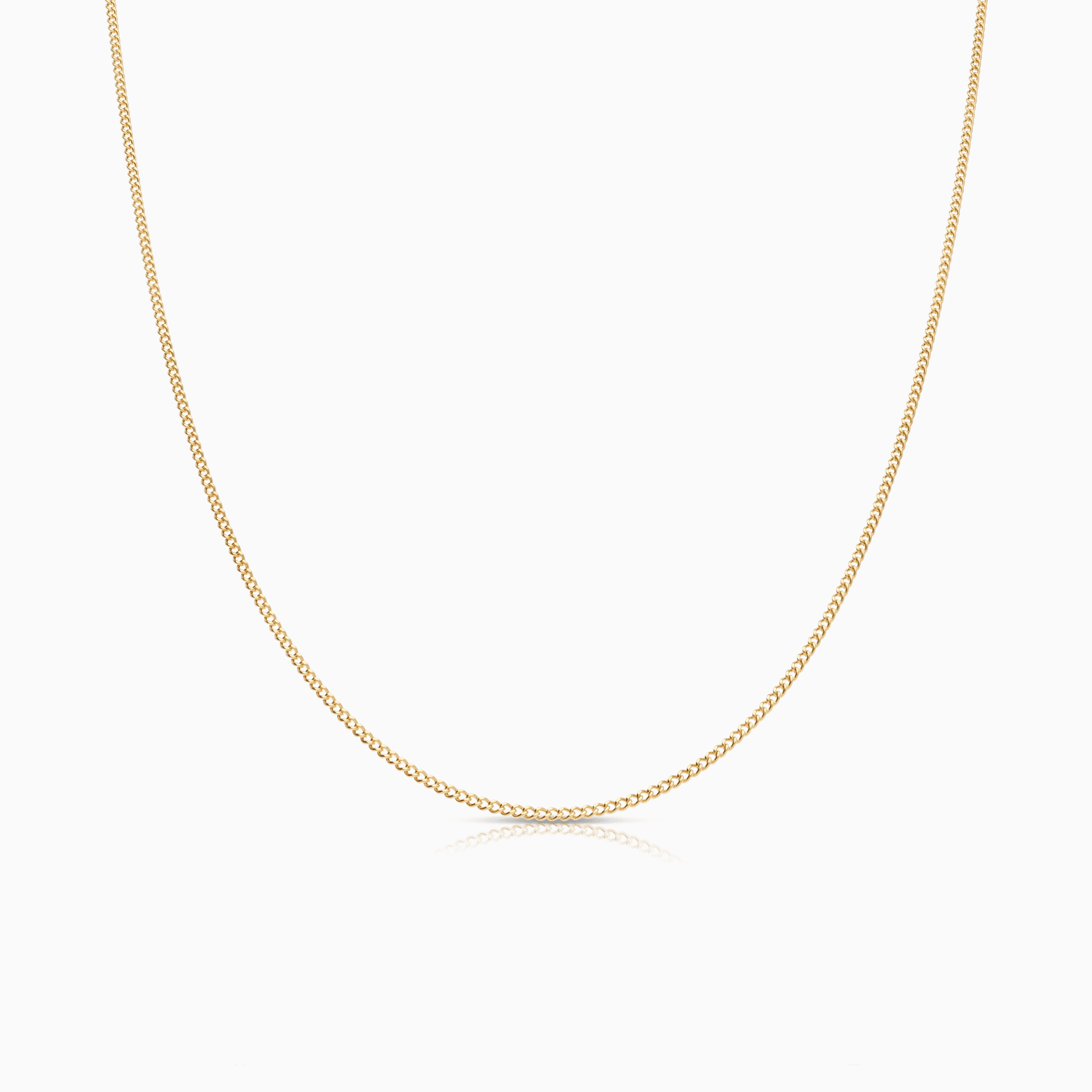 Curb chain 40.5cm 18K gold