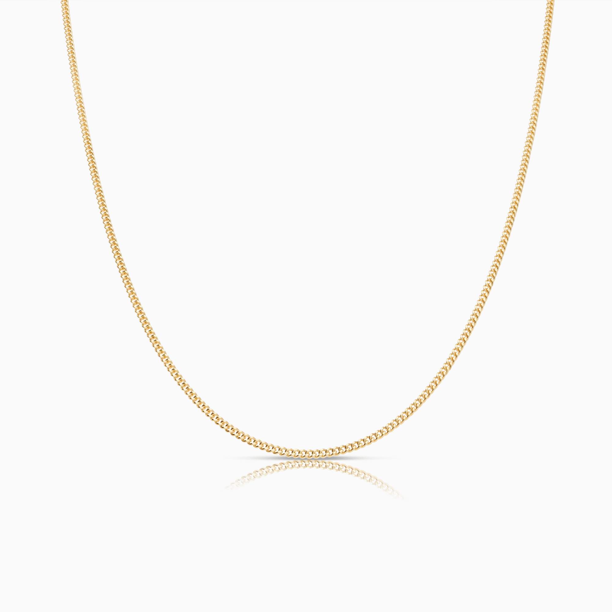 Curb chain 45cm 18K gold